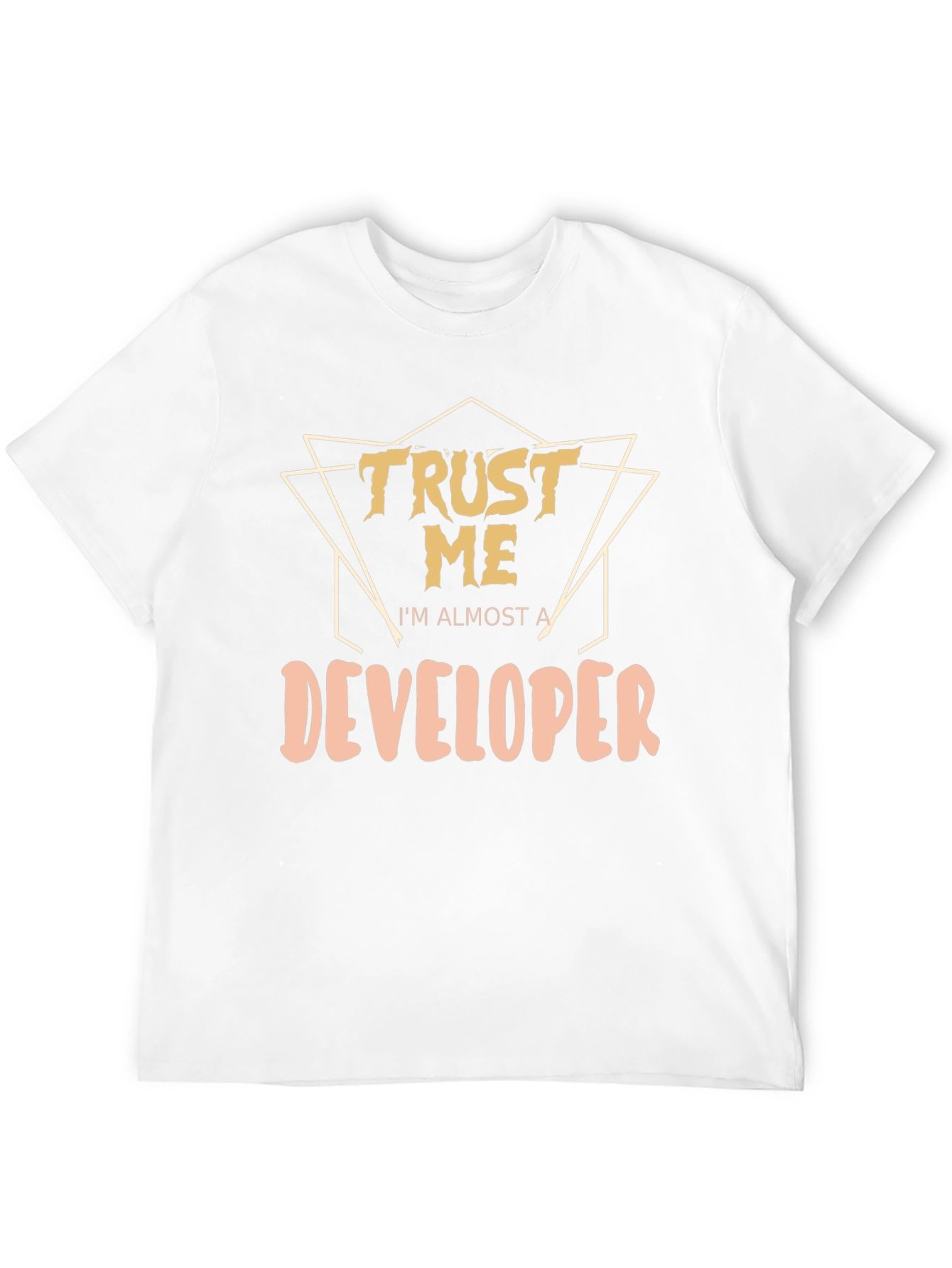 Trust Me Developer Graphic Tee - Black Cotton T-Shirt