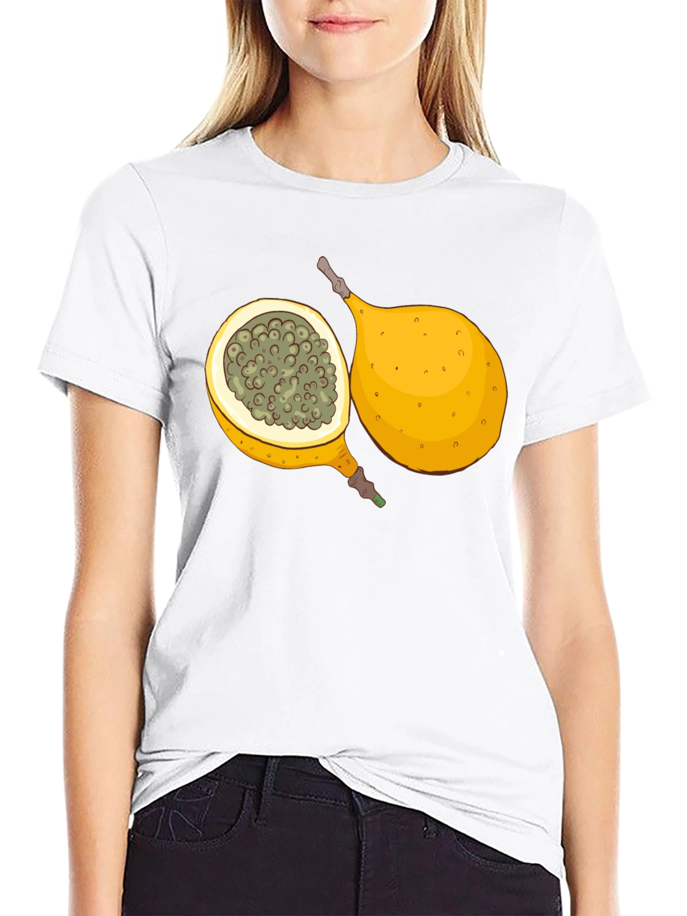 Granadilla Fruit Graphic T-Shirt - Tropical Design