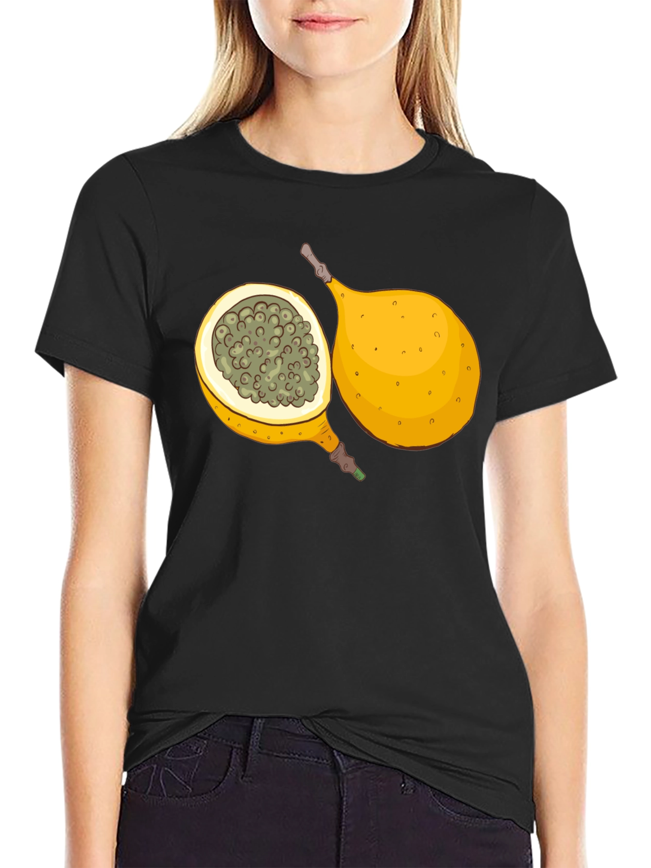 Granadilla Fruit Graphic T-Shirt - Tropical Design