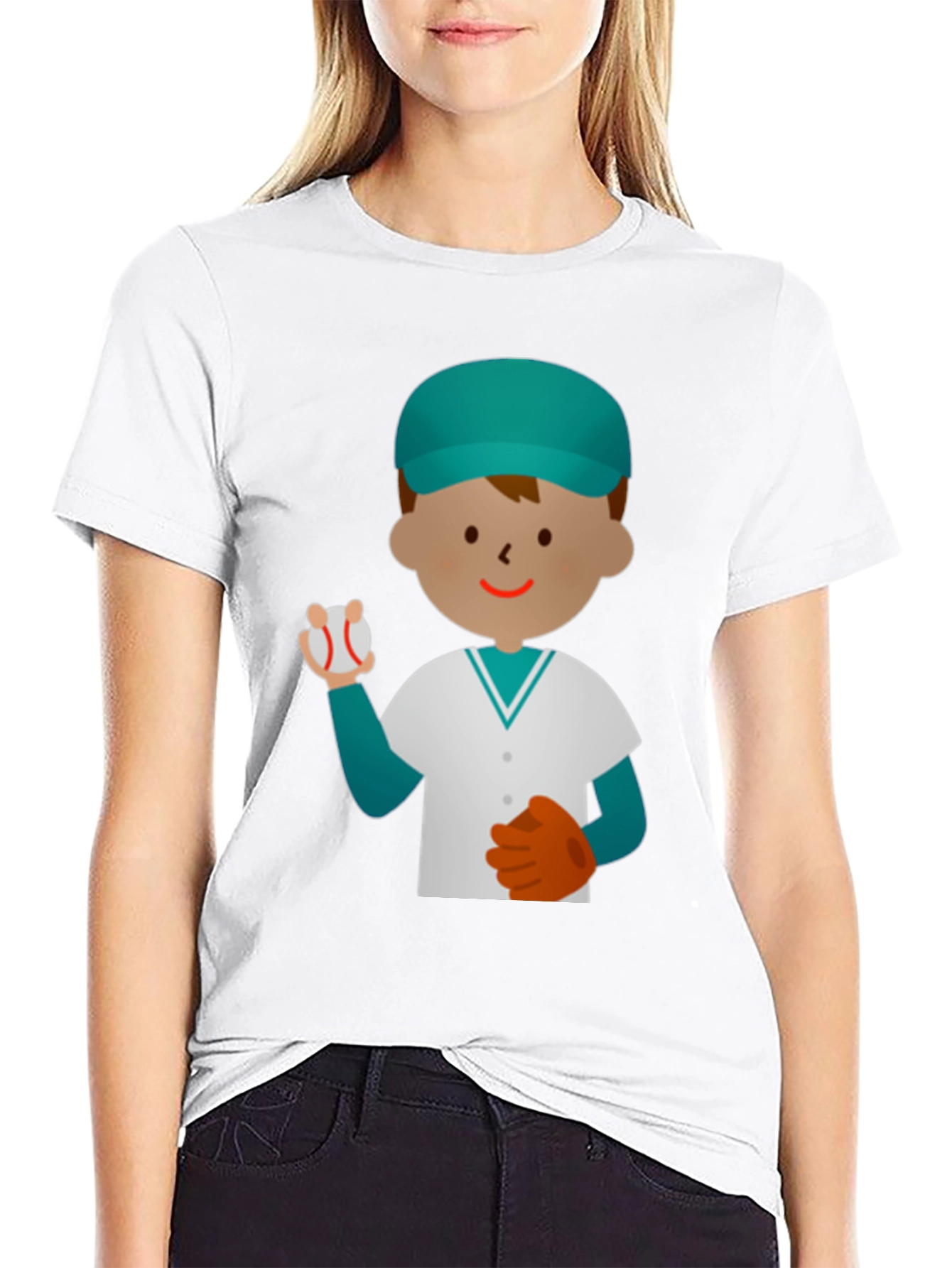 Baseball Player Graphic T-Shirt - Fun Casual Tee