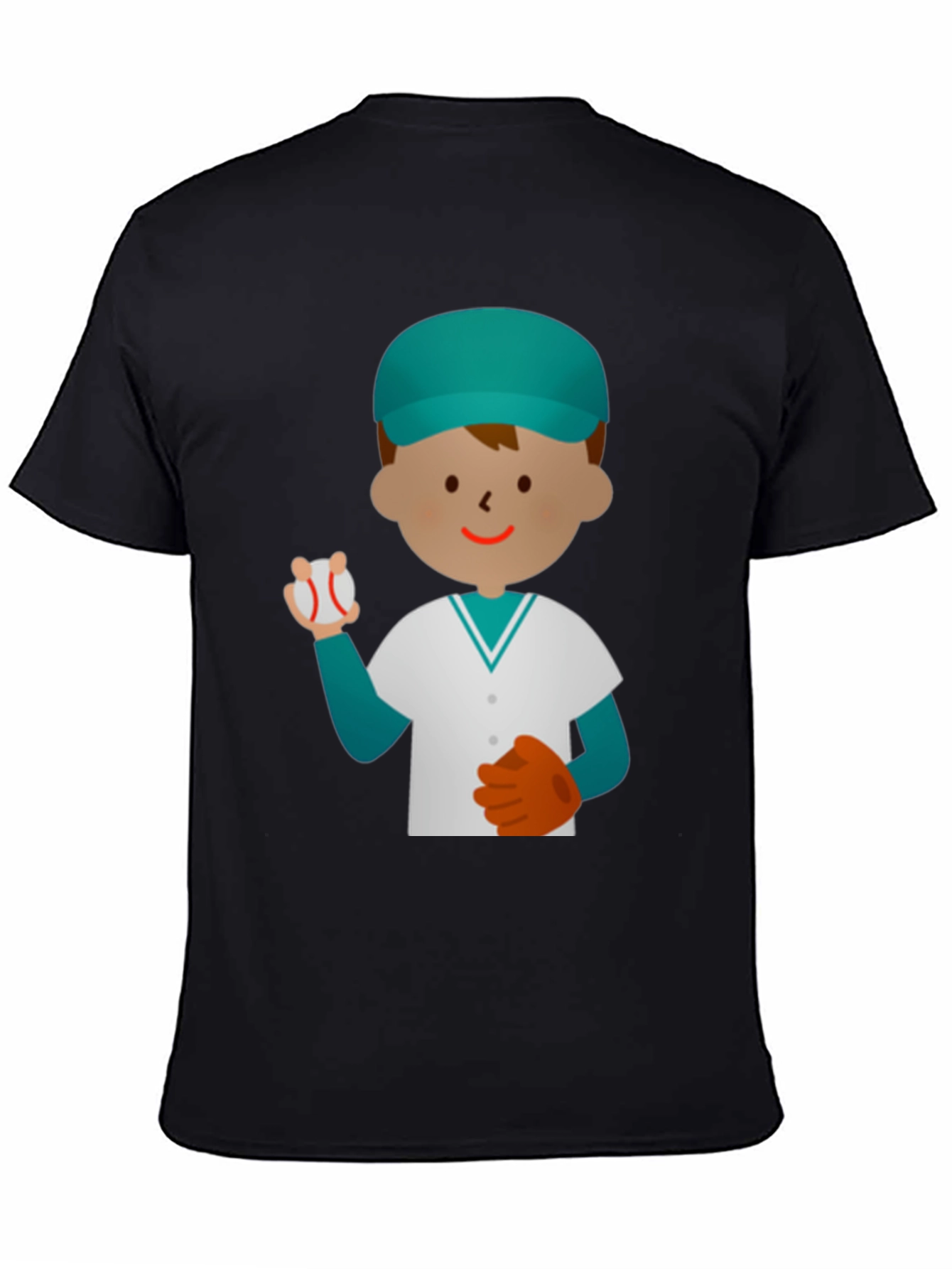 Baseball Player Graphic T-Shirt - Fun Casual Tee