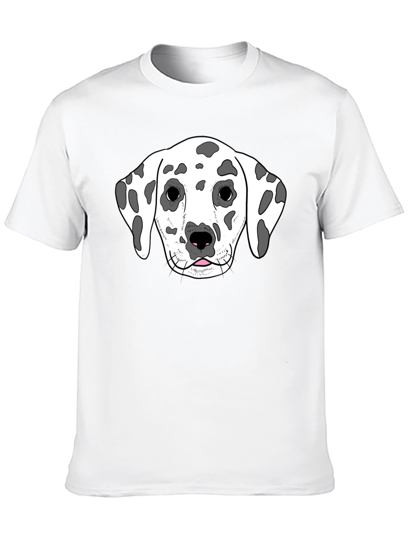 Dalmatian Dog Graphic Tee - Unisex Black T-Shirt