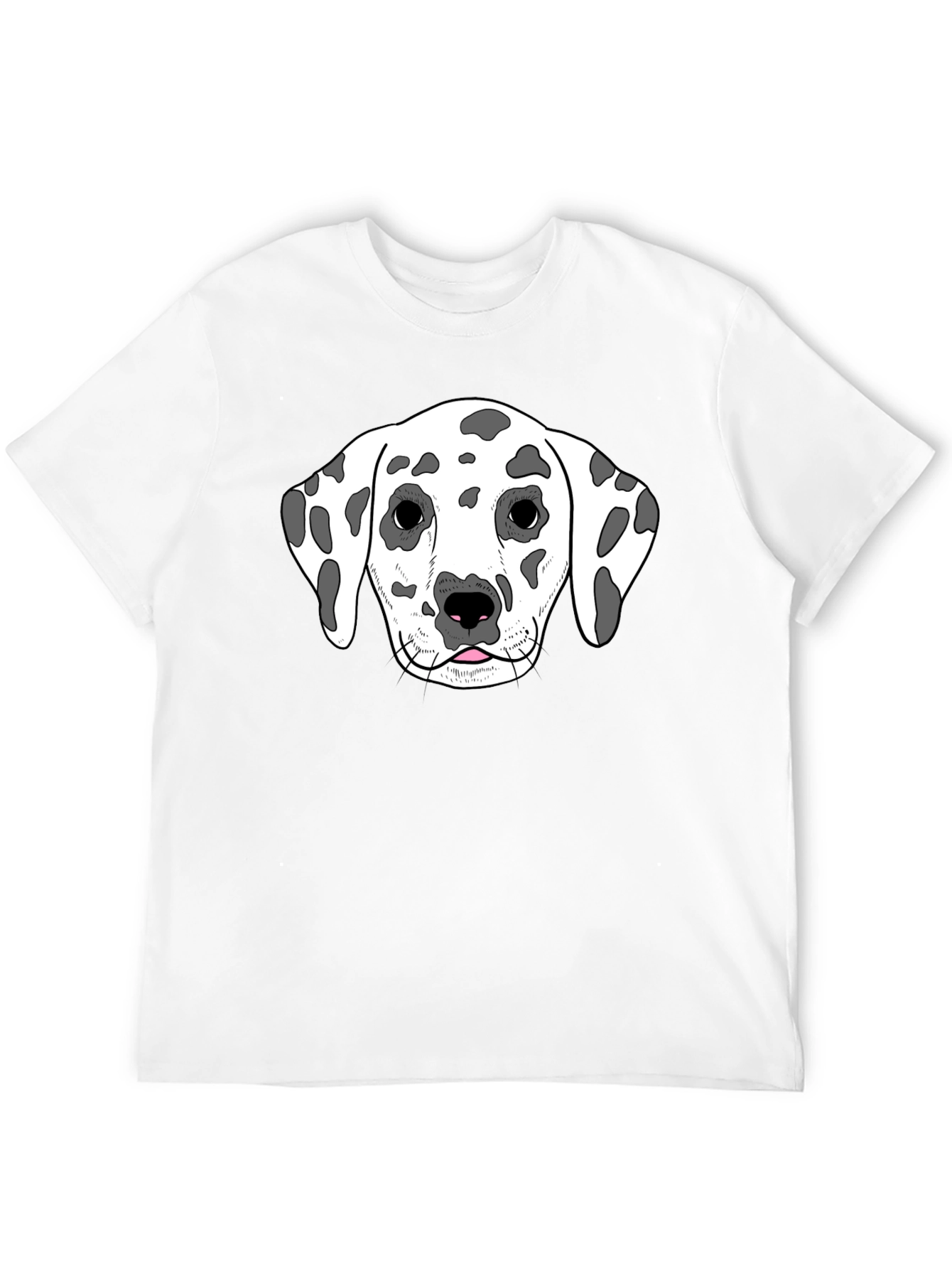 Dalmatian Dog Graphic Tee - Unisex Black T-Shirt