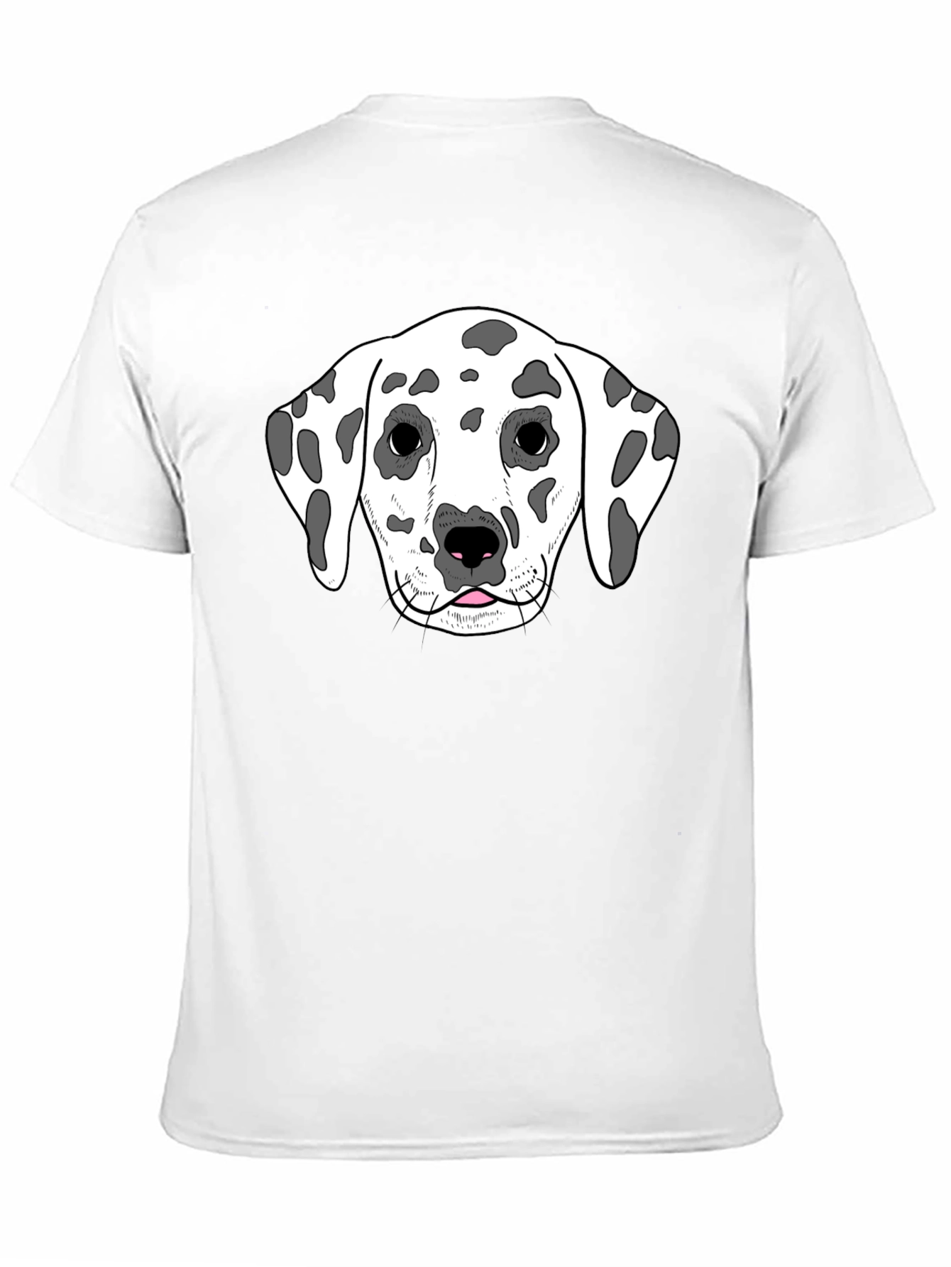 Dalmatian Dog Graphic Tee - Unisex Black T-Shirt