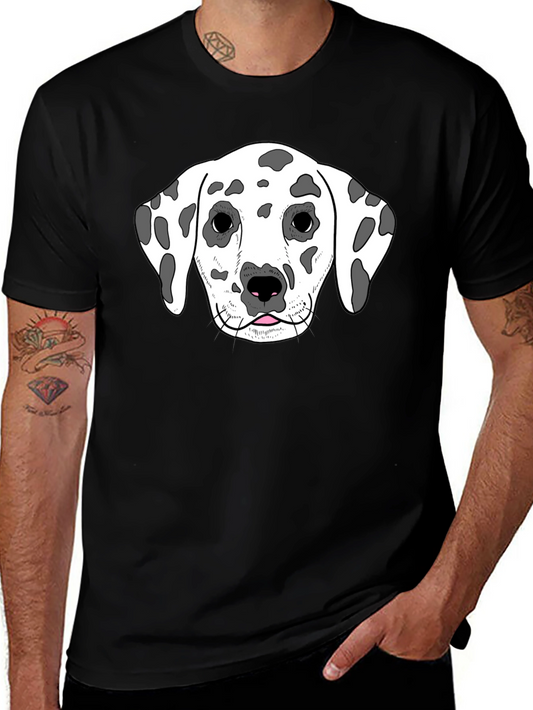 Dalmatian Dog Graphic Tee - Unisex Black T-Shirt