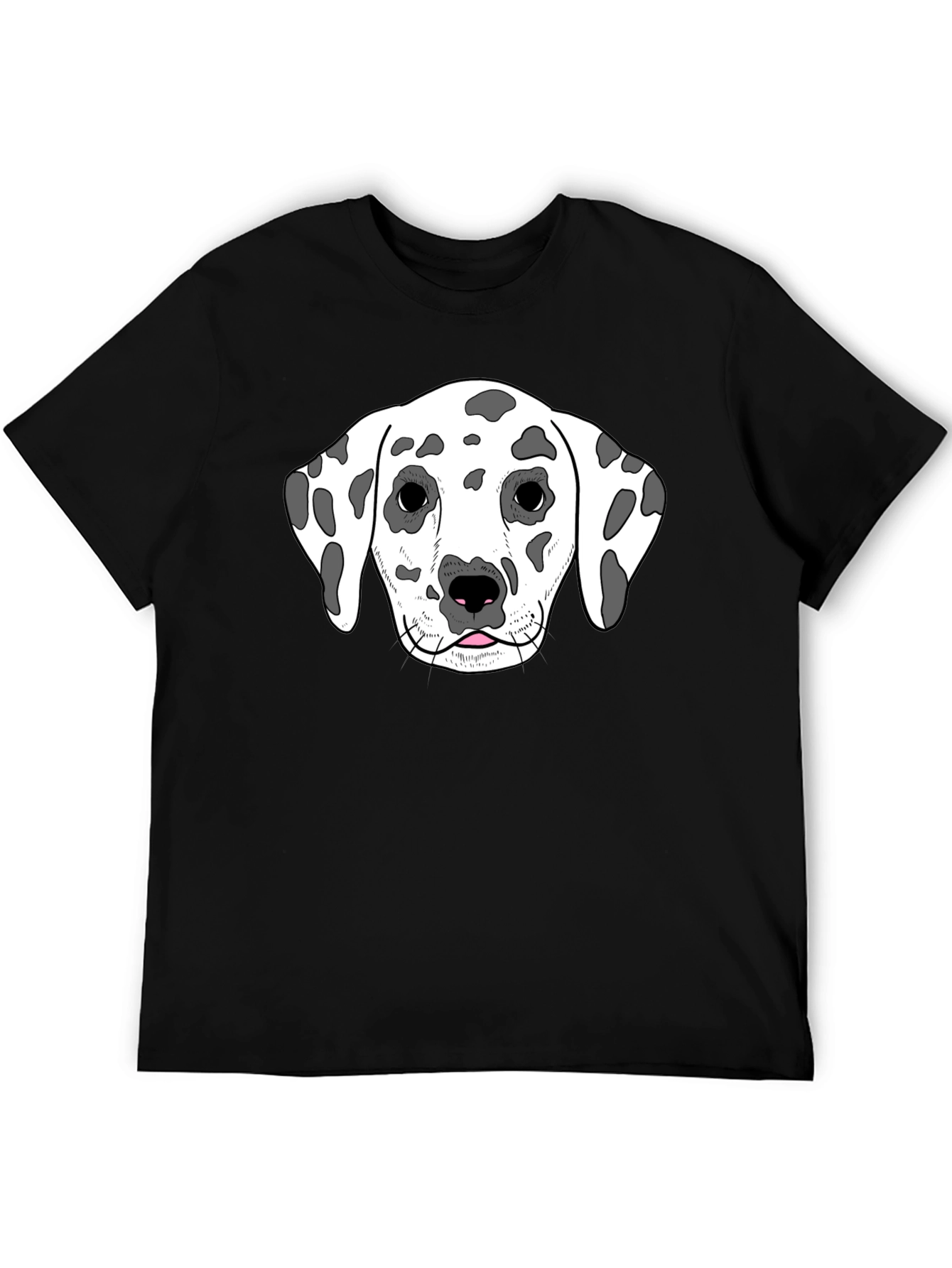 Dalmatian Dog Graphic Tee - Unisex Black T-Shirt