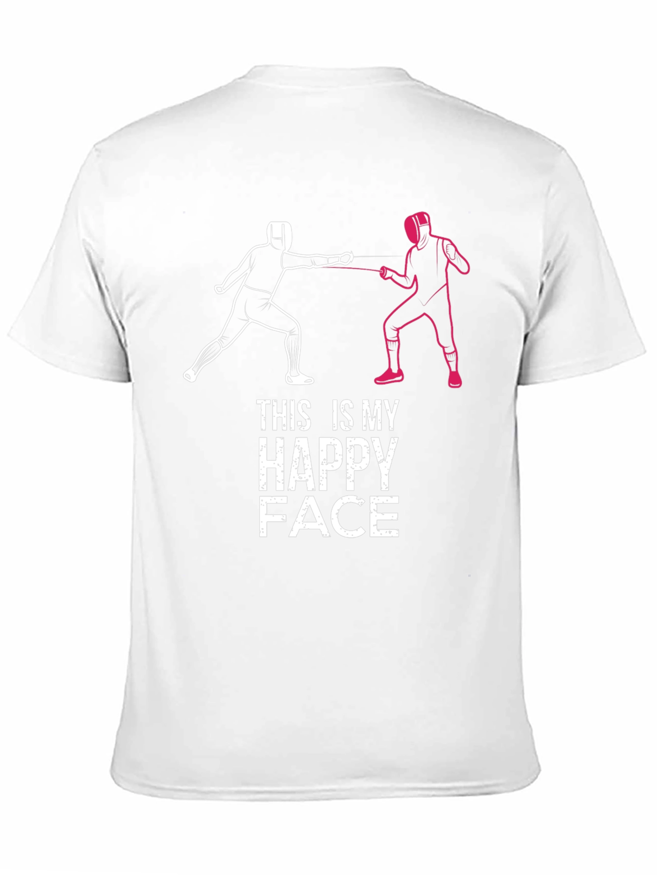 Fencing Happy Face Graphic Tee