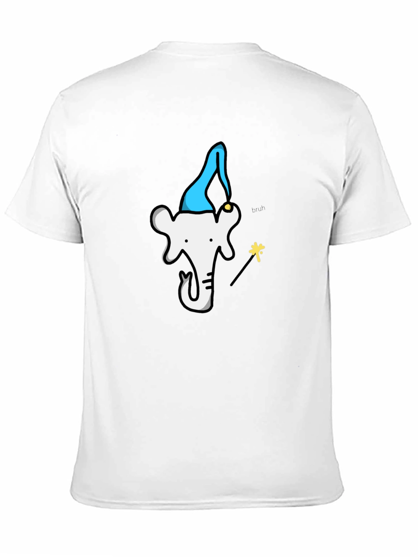 Wizard Elephant T-Shirt - Black Cotton Tee