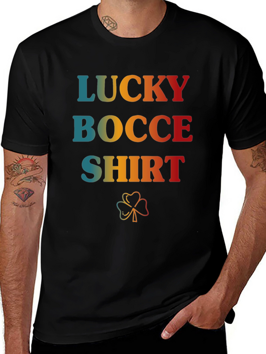 Lucky Bocce Shirt Retro Style St. Patricks Day