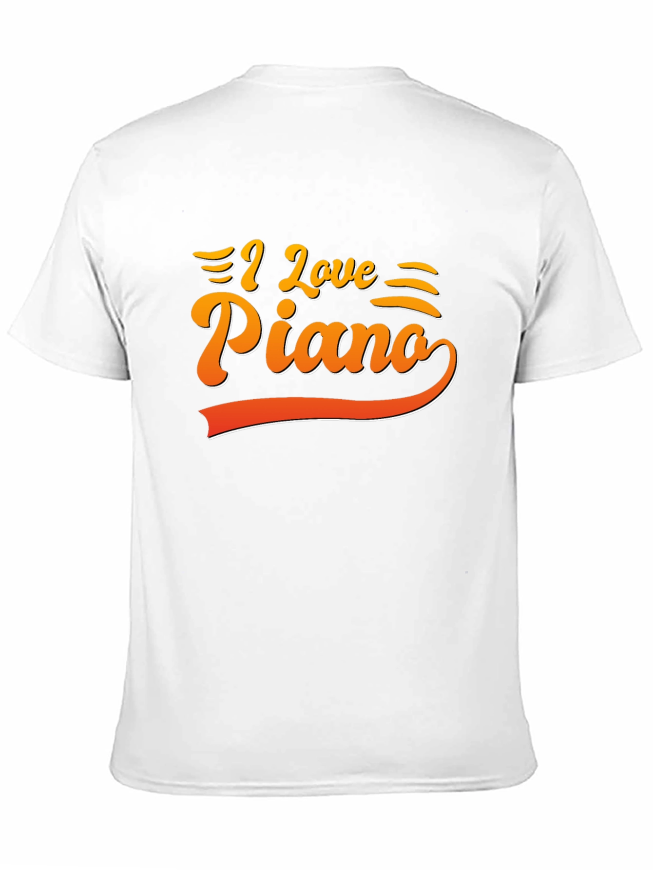 I Love Piano Graphic Tee - Music Lovers T-Shirt