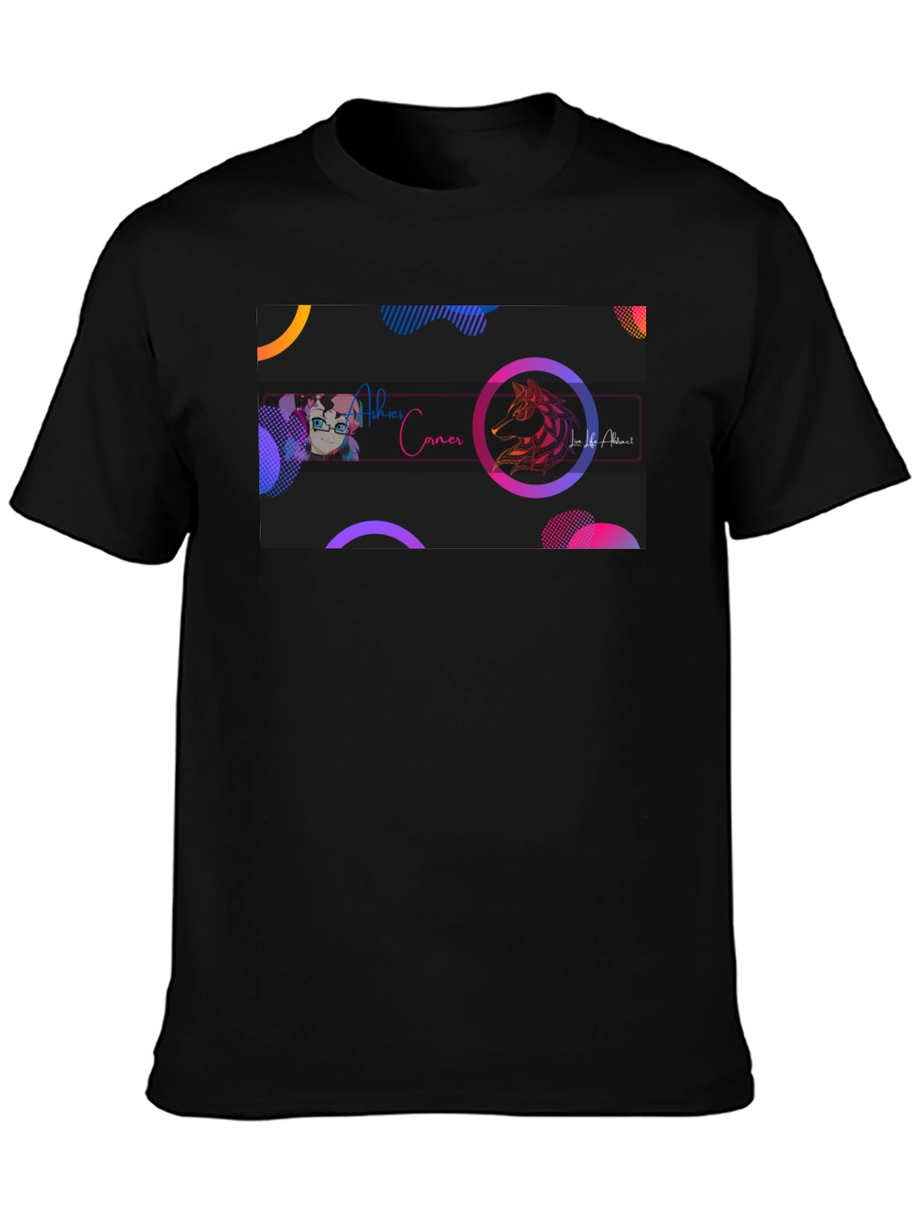 Stylish Black Graphic T-Shirt - Artistic Design
