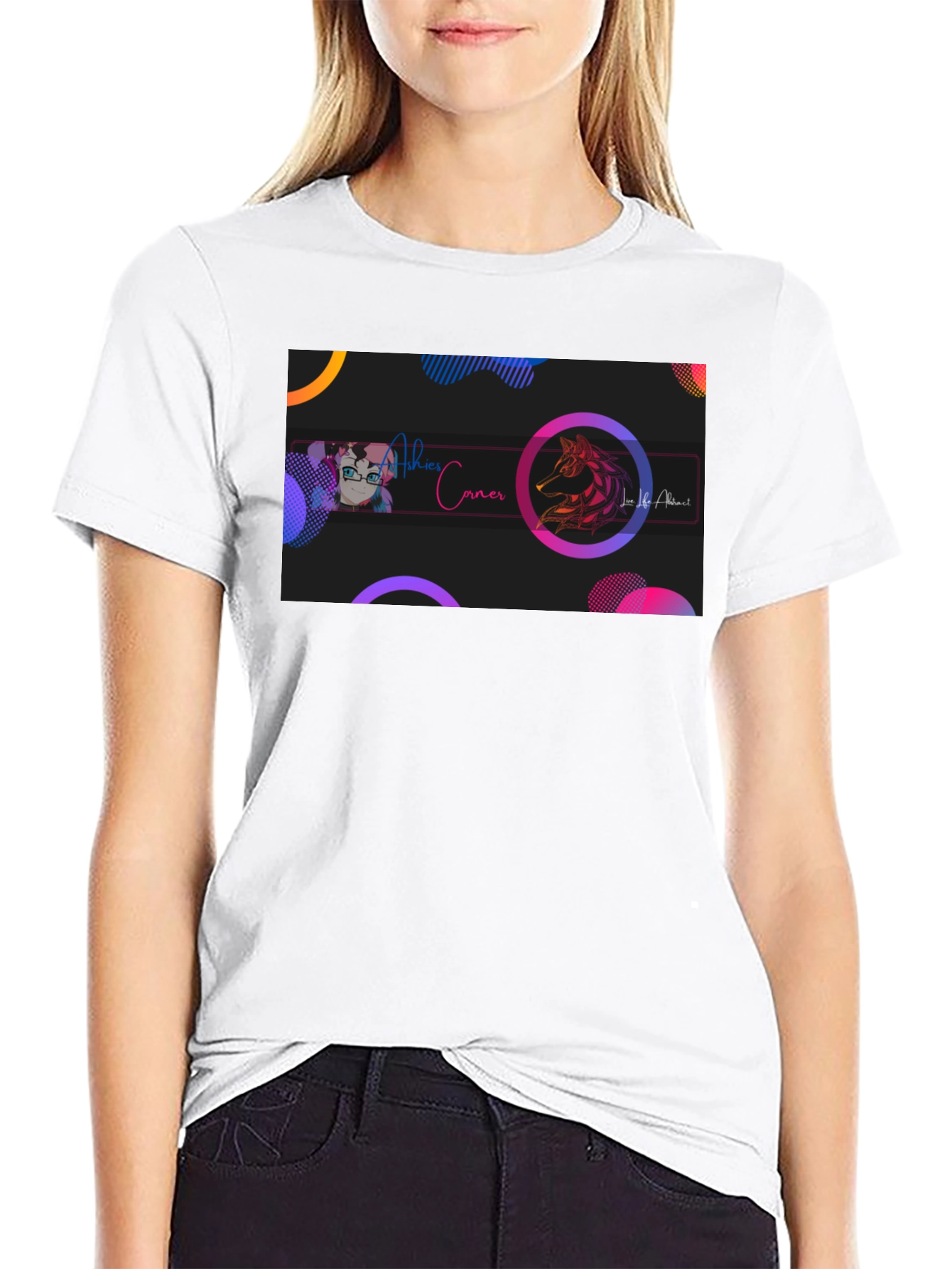 Stylish Black Graphic T-Shirt - Artistic Design