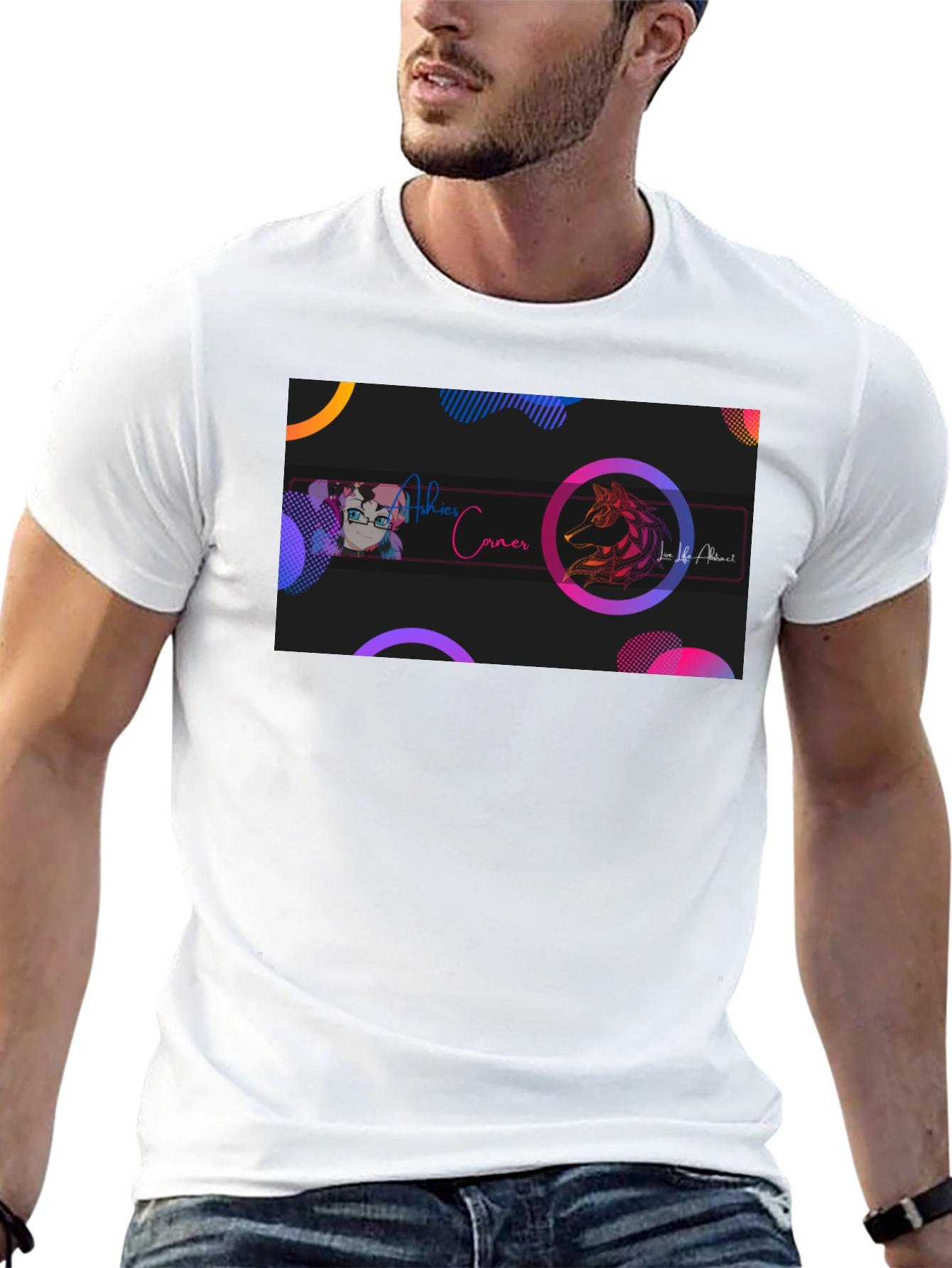 Stylish Black Graphic T-Shirt - Artistic Design