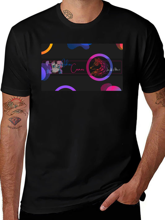 Stylish Black Graphic T-Shirt - Artistic Design