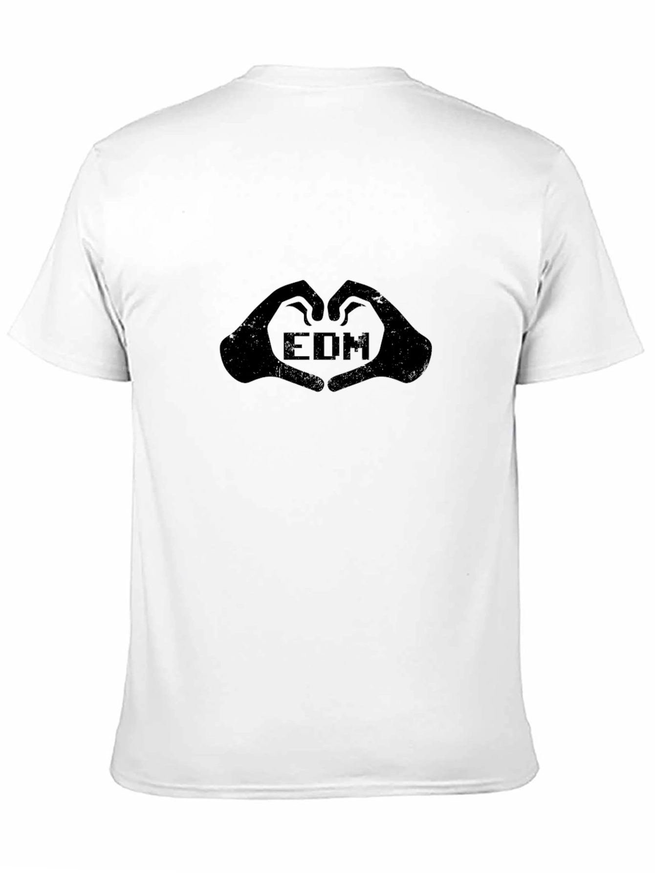 EDM Heart Hands Graphic Tee - Black