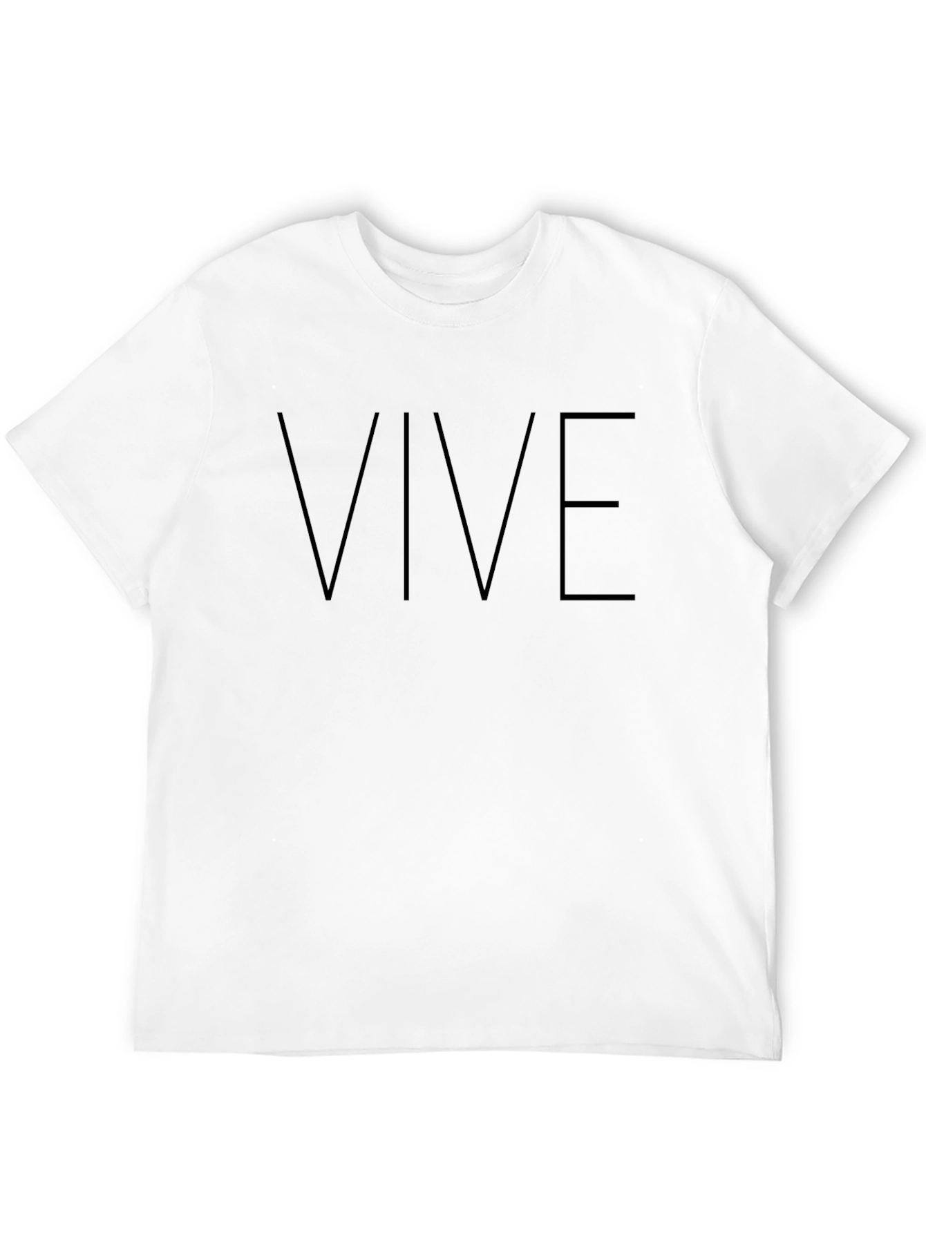 VIVE Graphic T-Shirt - Stylish Black Tee