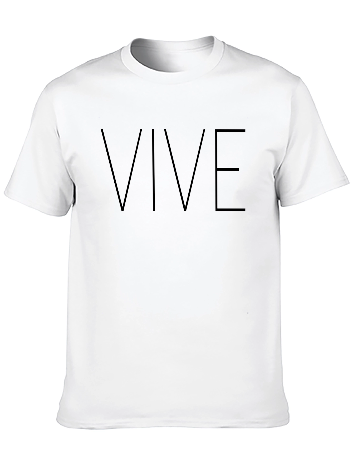 VIVE Graphic T-Shirt - Stylish Black Tee