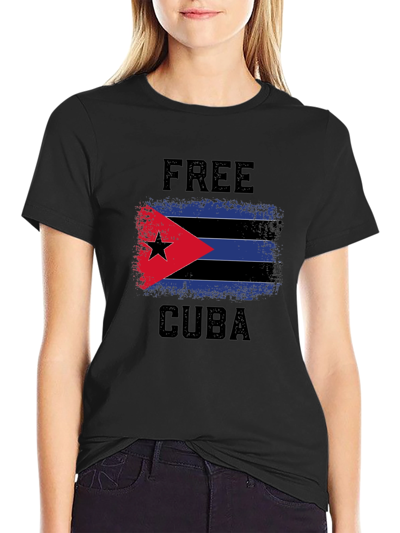 Free Cuba Flag T-Shirt
