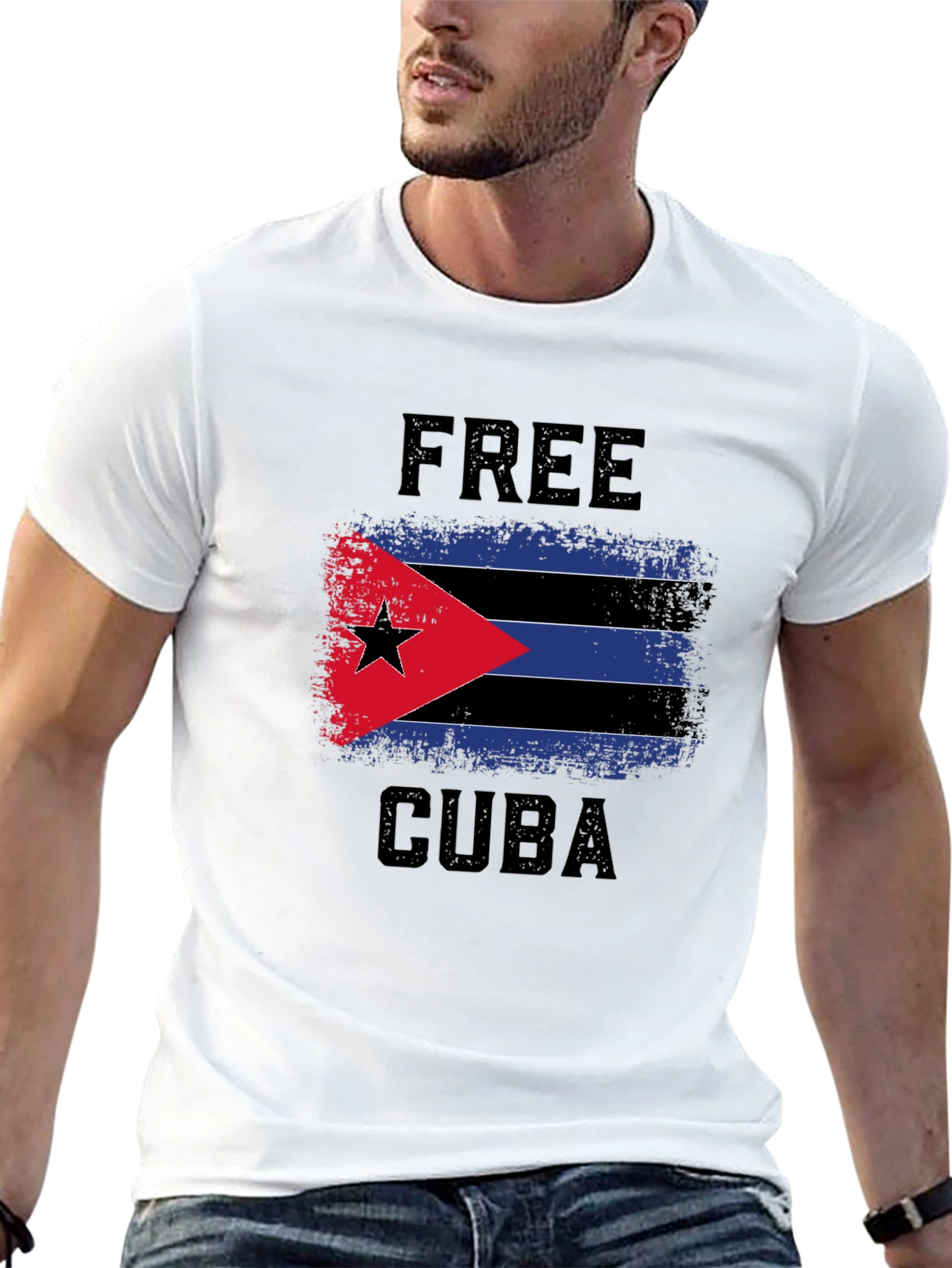 Free Cuba Flag T-Shirt