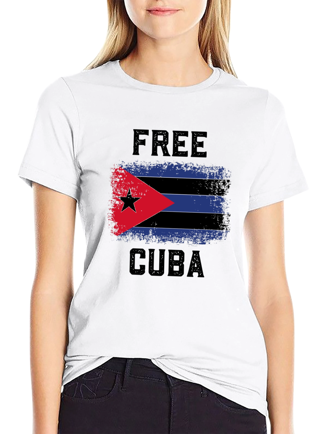 Free Cuba Flag T-Shirt