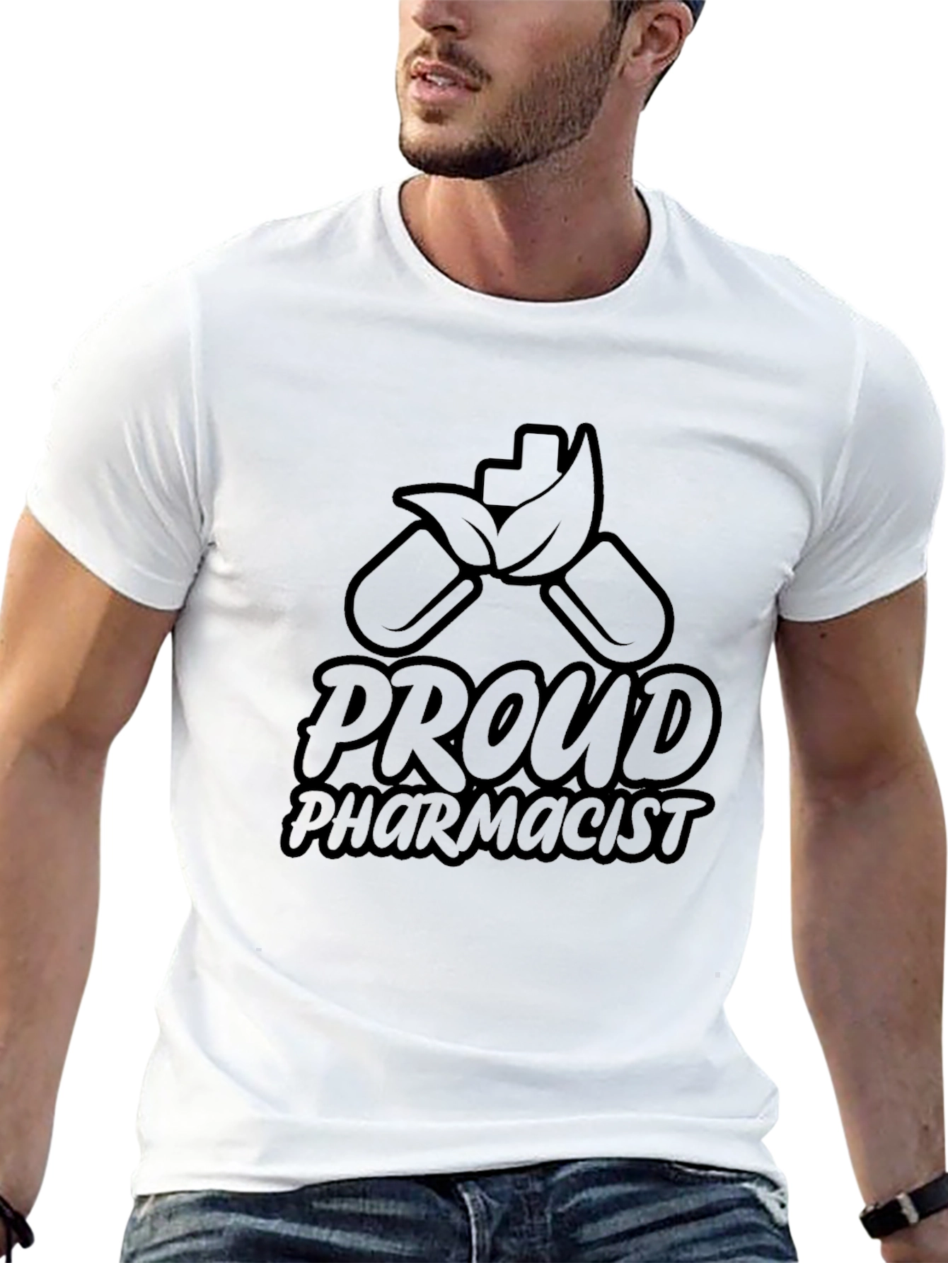 Proud Pharmacist Black T-Shirt