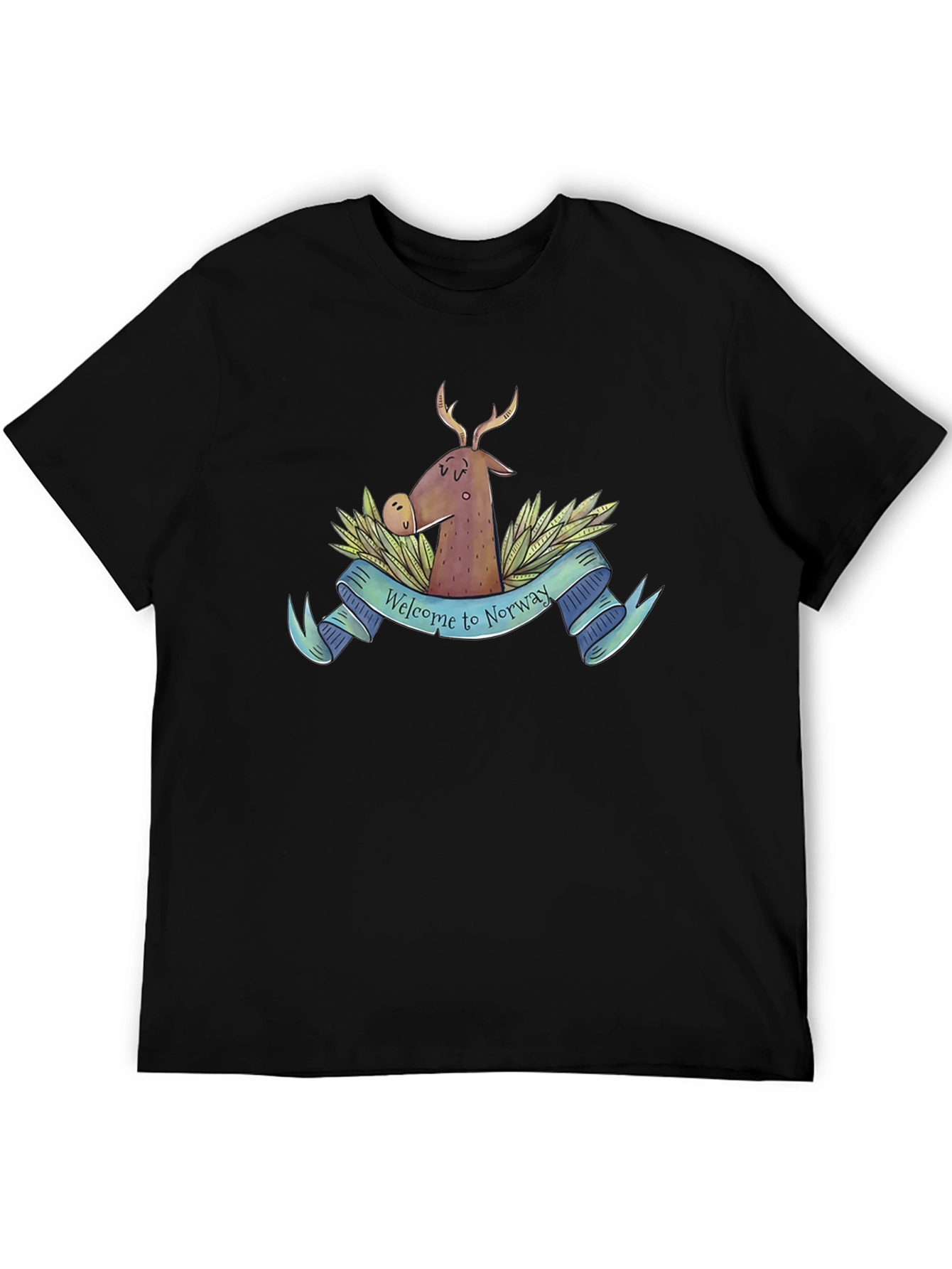 Welcome to Norway T-Shirt Deer Nature Tee