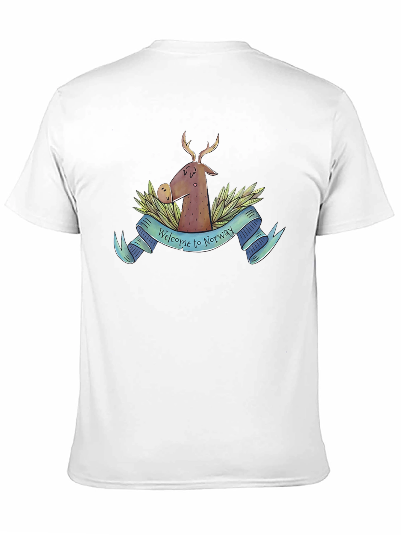 Welcome to Norway T-Shirt Deer Nature Tee