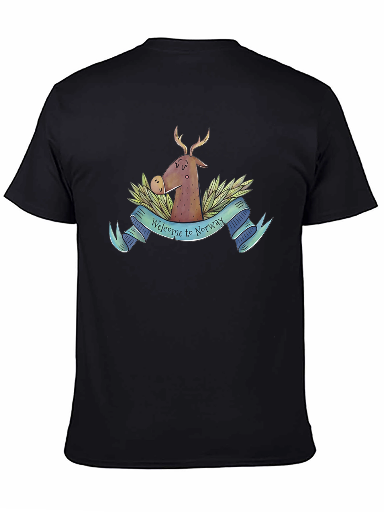 Welcome to Norway T-Shirt Deer Nature Tee