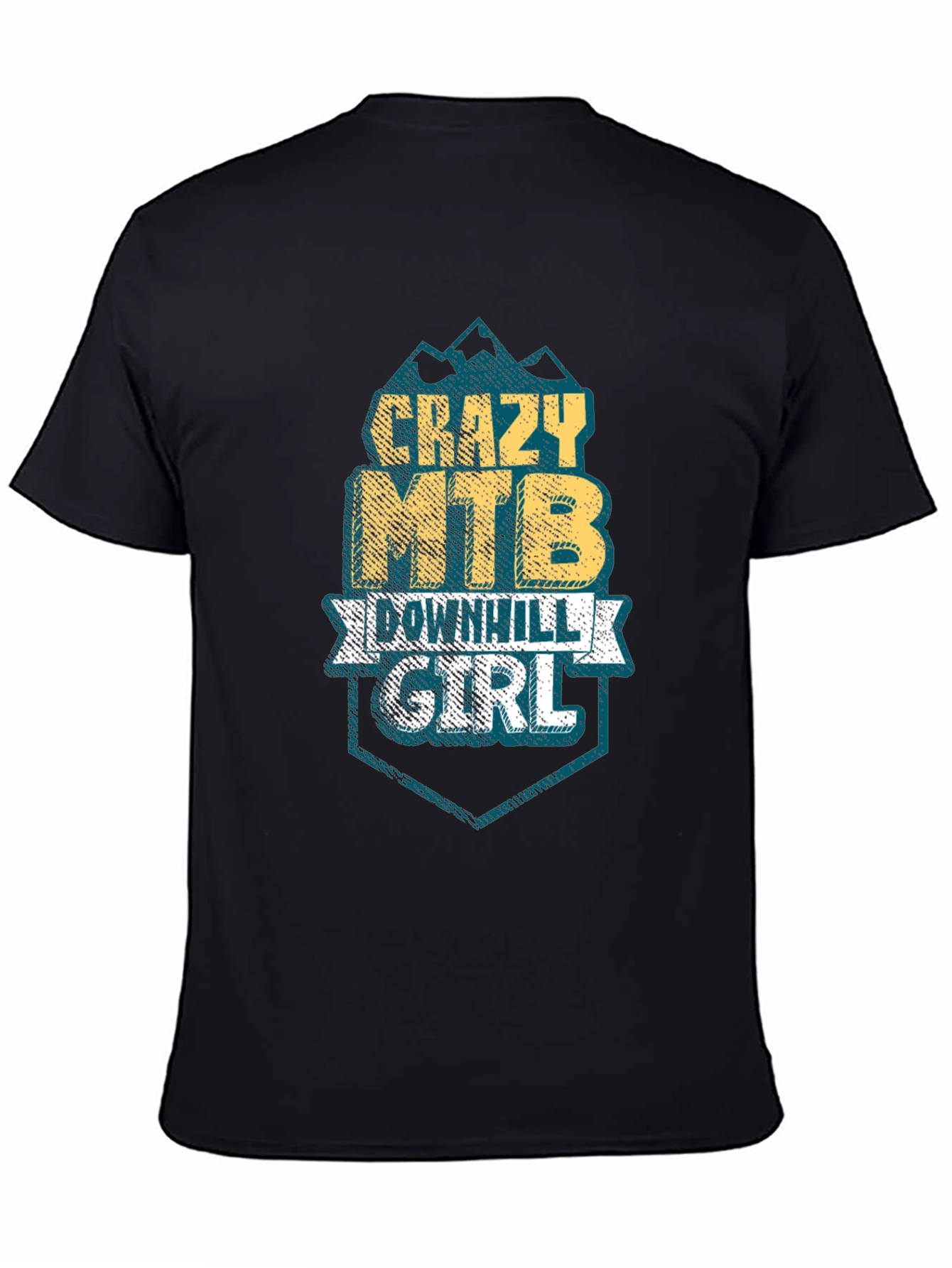 Crazy MTB Downhill Girl T-Shirt - Mountain Biking Tee