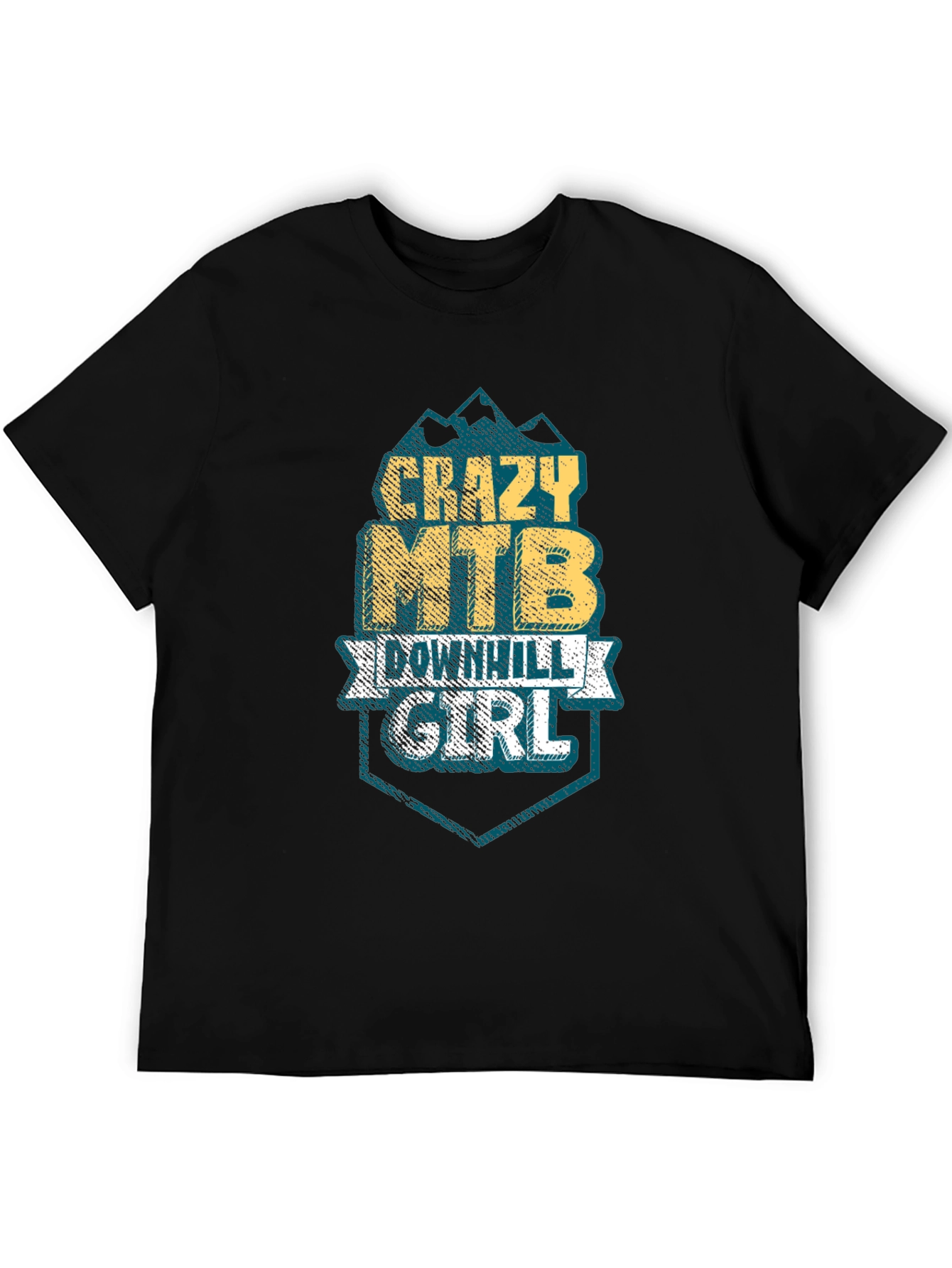 Crazy MTB Downhill Girl T-Shirt - Mountain Biking Tee