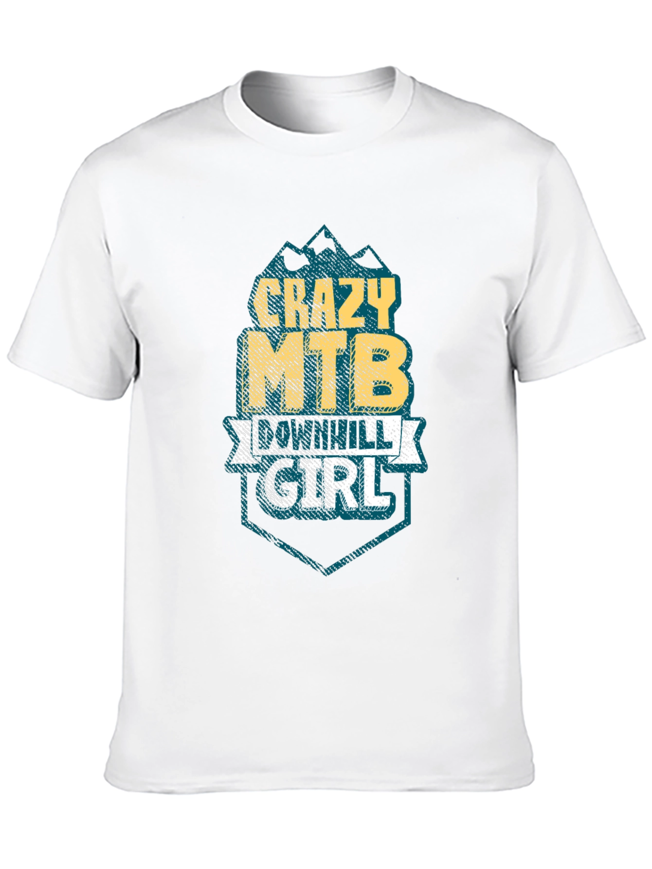 Crazy MTB Downhill Girl T-Shirt - Mountain Biking Tee