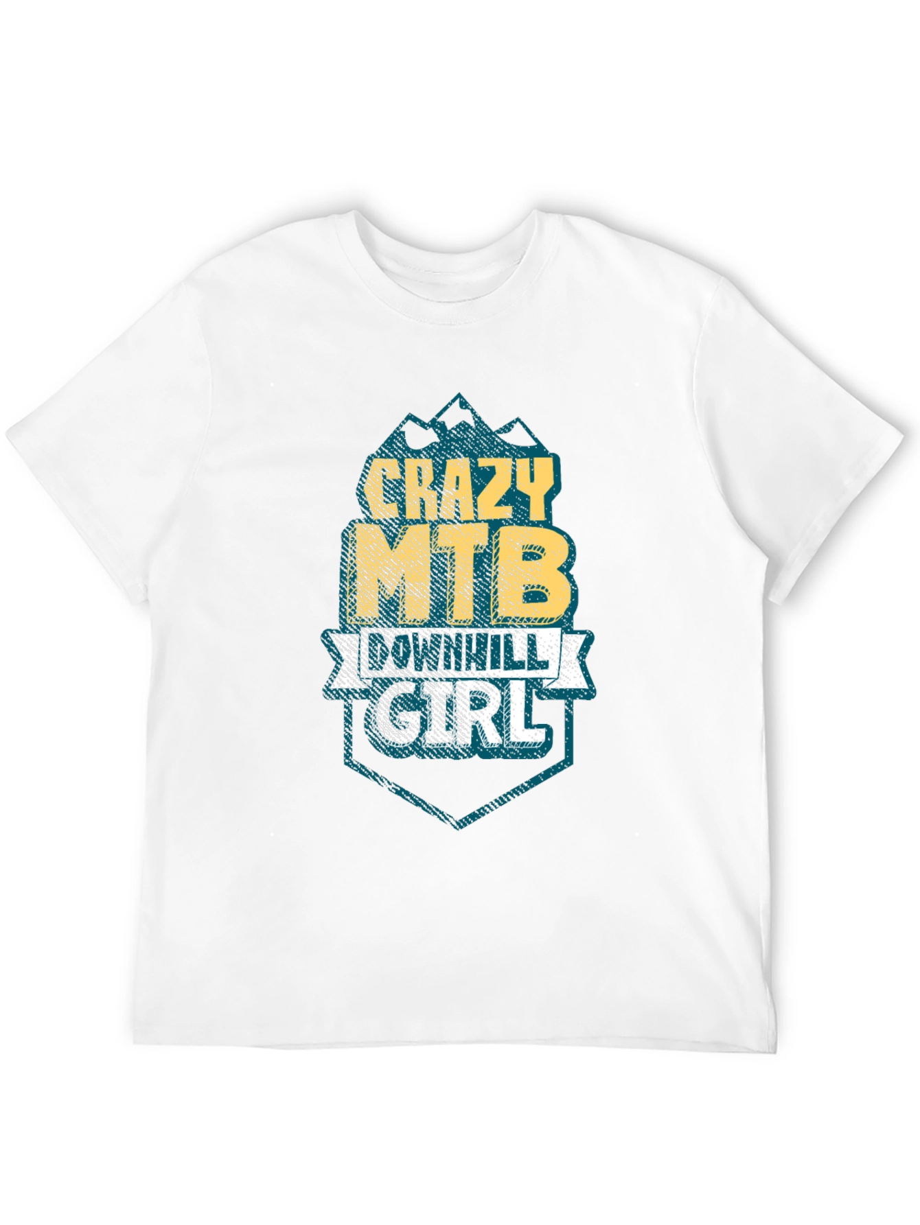 Crazy MTB Downhill Girl T-Shirt - Mountain Biking Tee