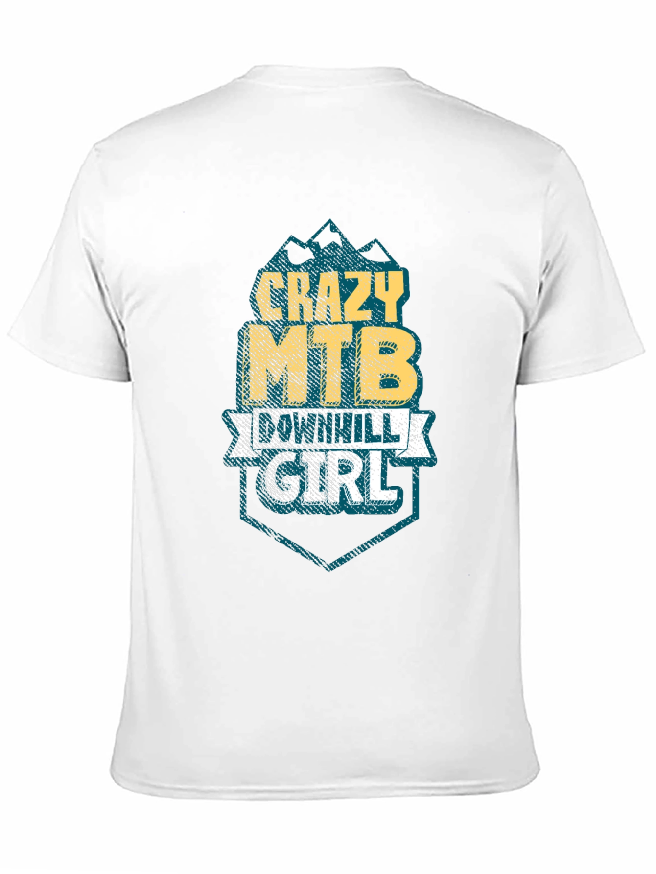 Crazy MTB Downhill Girl T-Shirt - Mountain Biking Tee