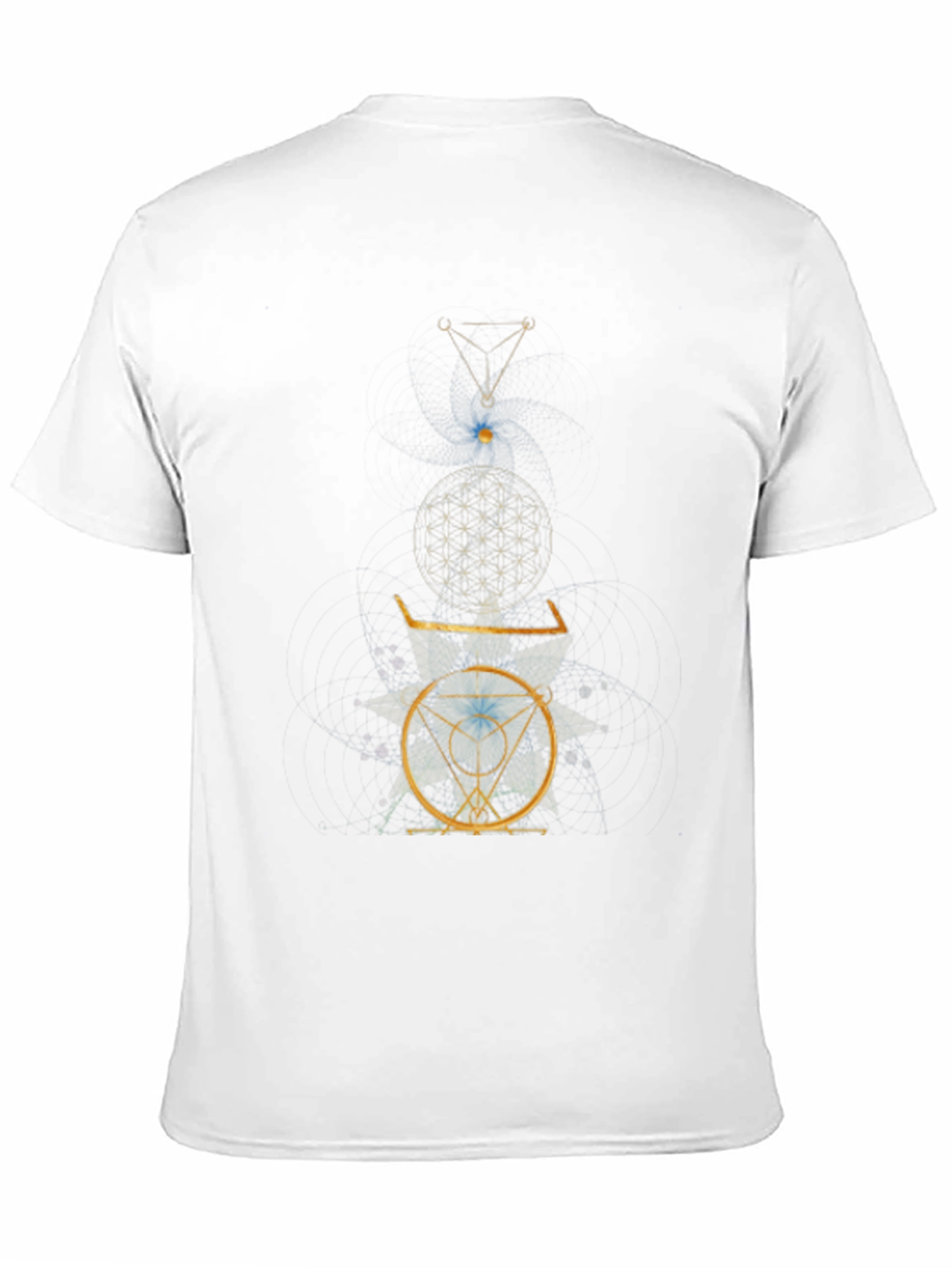 Esoteric Geometric Graphic Print Black T-Shirt