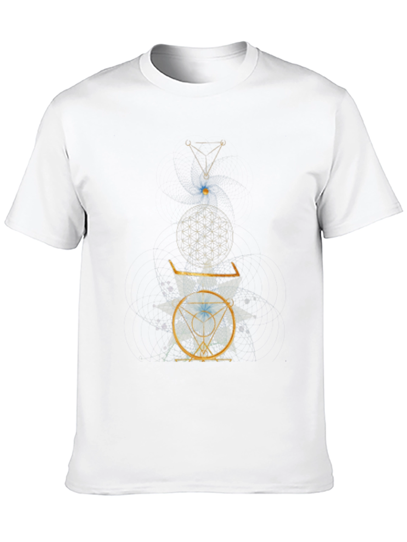 Esoteric Geometric Graphic Print Black T-Shirt