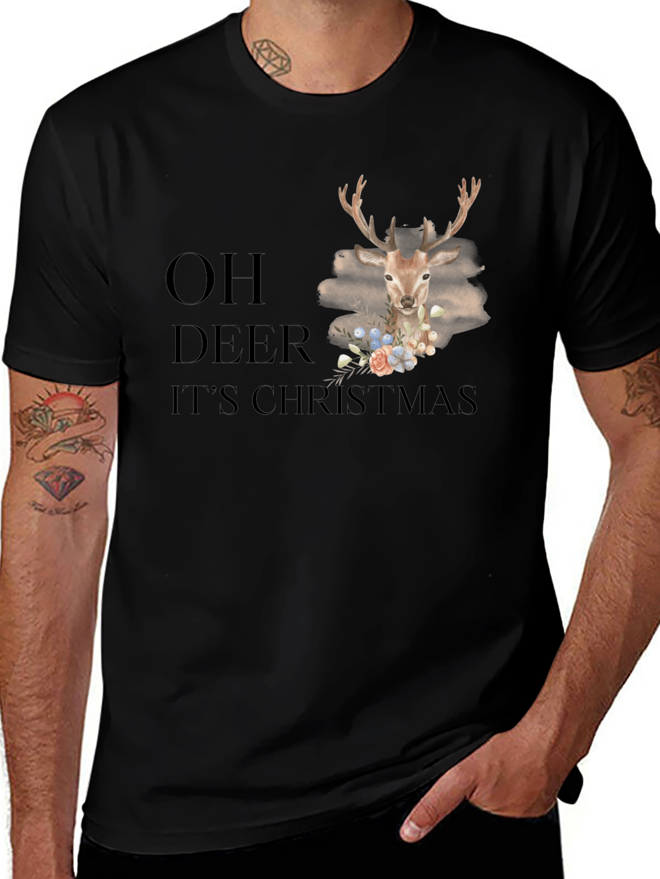Oh Deer Its Christmas T-Shirt