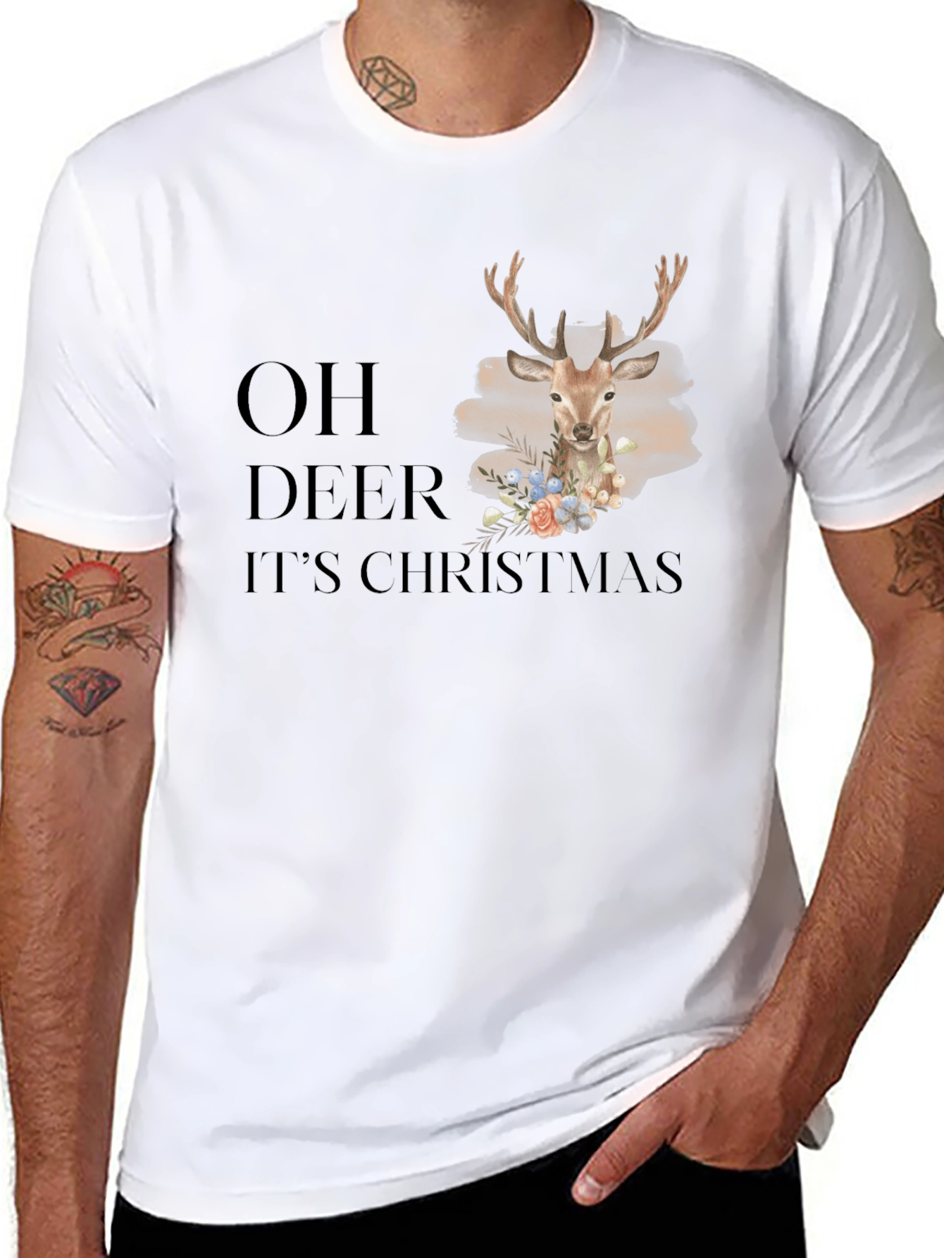 Oh Deer Its Christmas T-Shirt