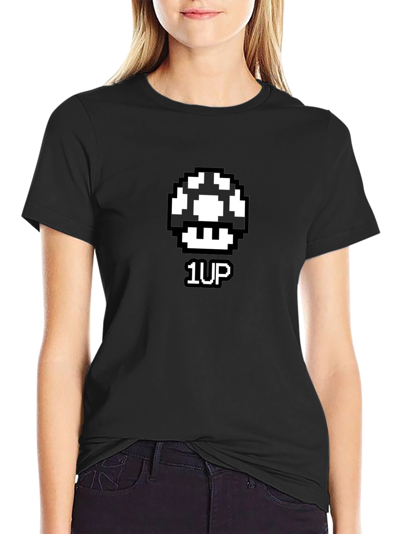 1-Up Mushroom Pixel Art T-Shirt