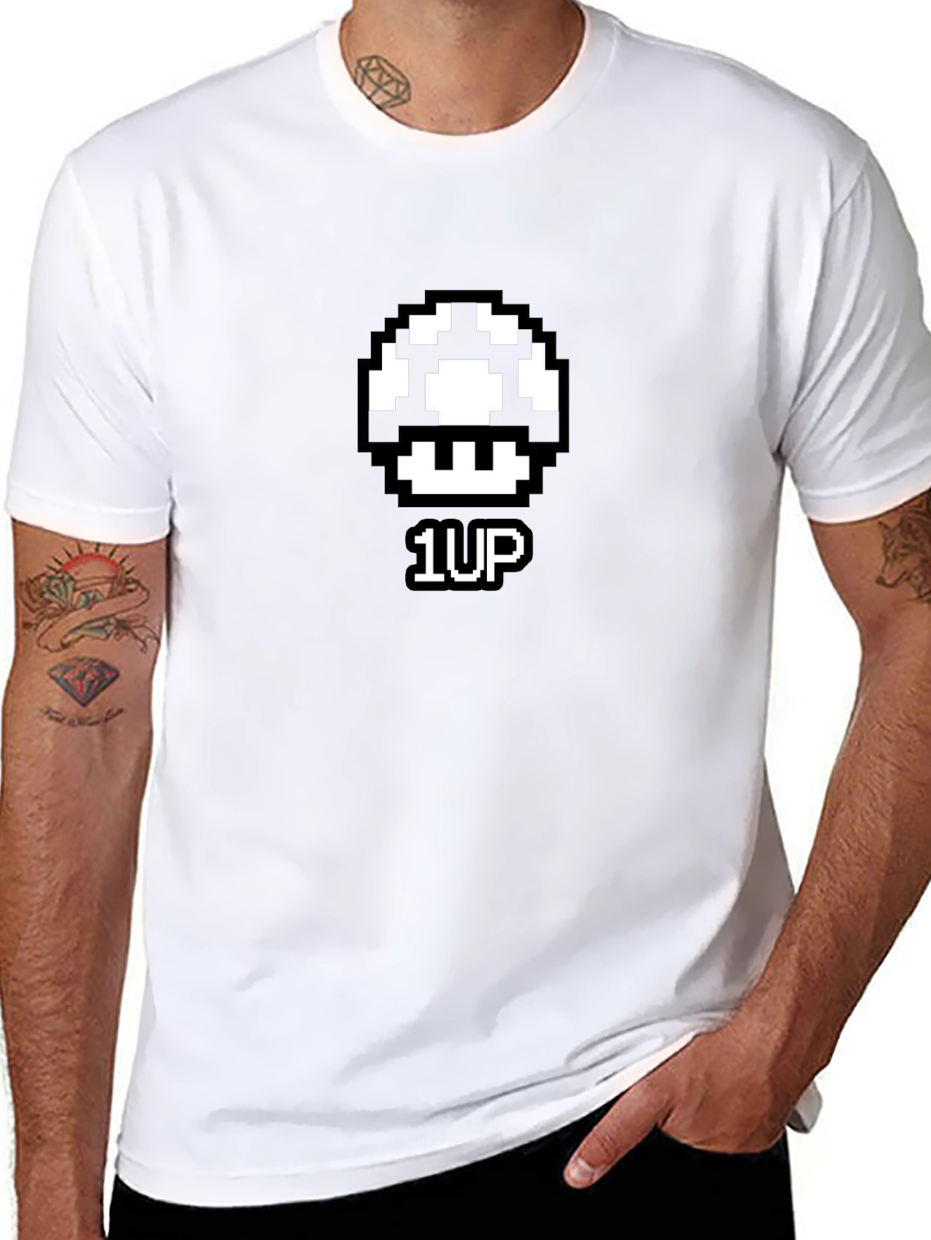 1-Up Mushroom Pixel Art T-Shirt