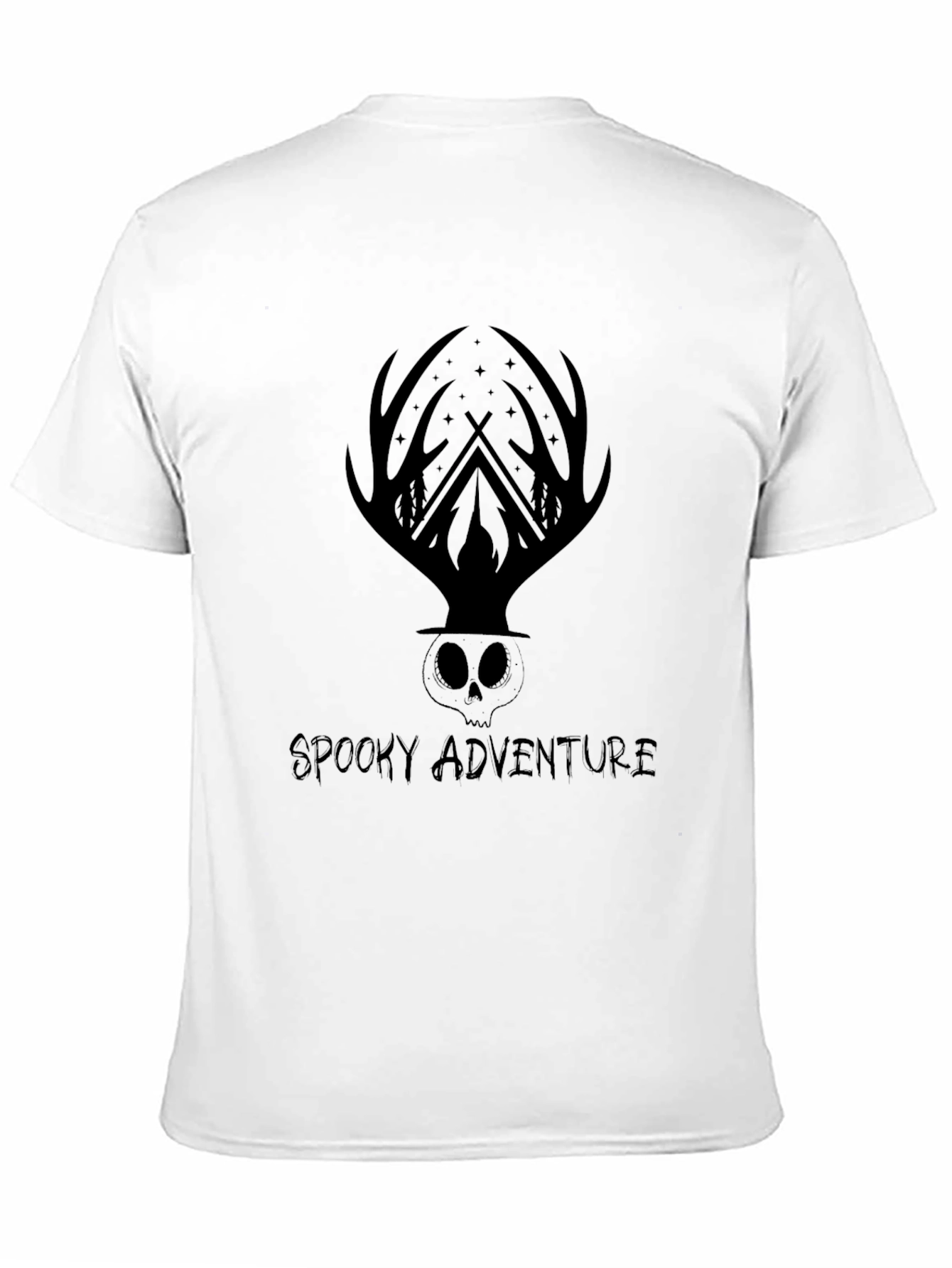 Spooky Adventure Graphic Tee - Mens Black T-Shirt