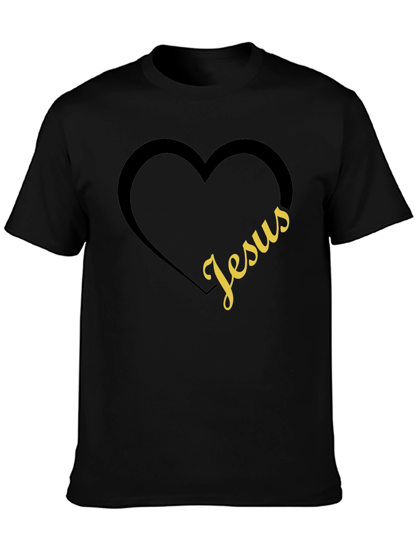 Jesus Heart Graphic Tee - Christian Apparel