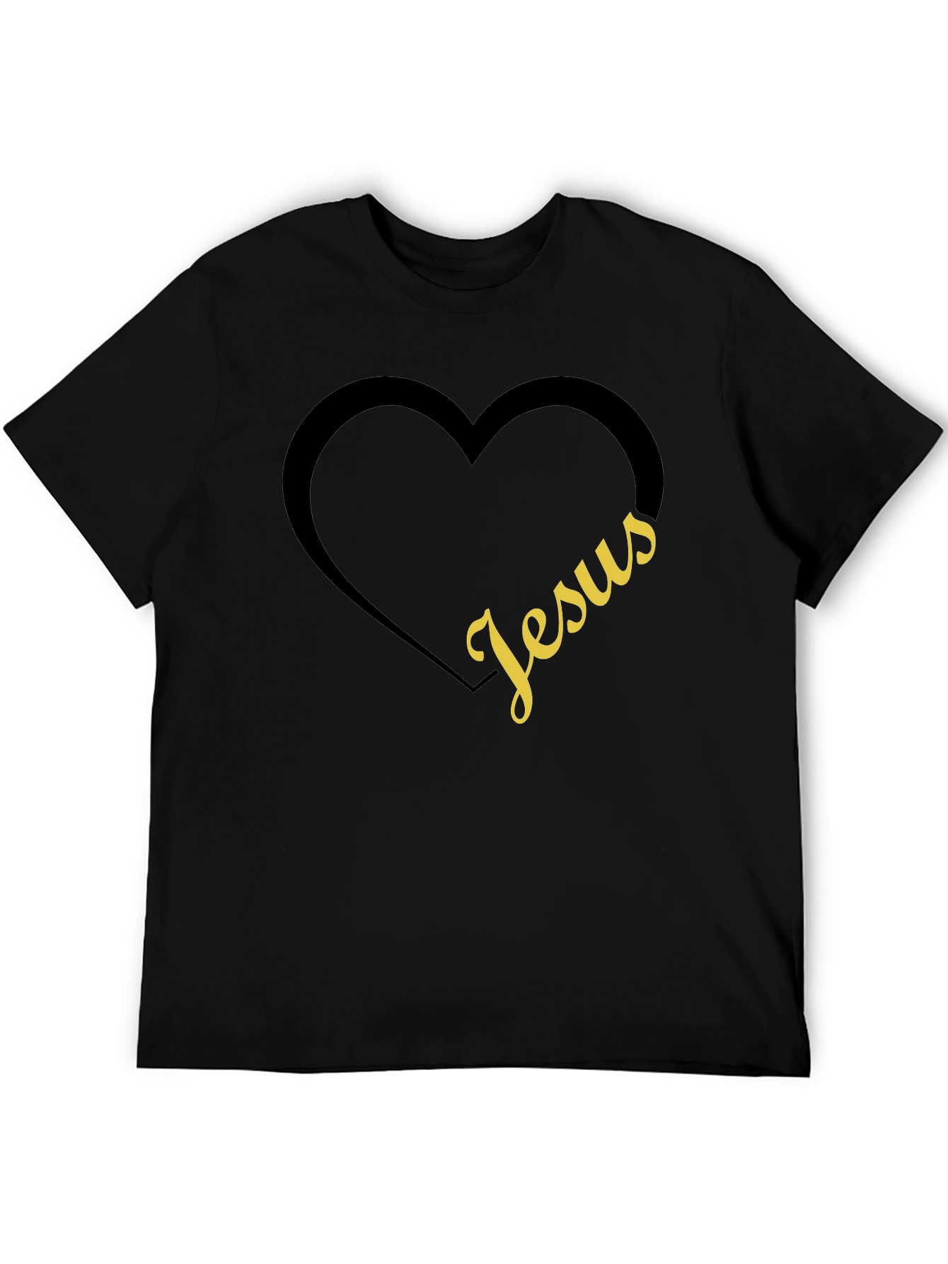 Jesus Heart Graphic Tee - Christian Apparel