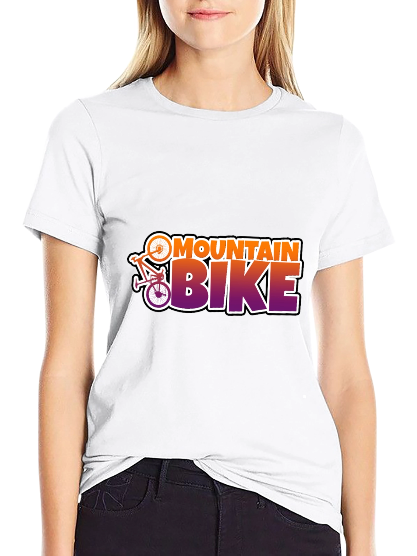 Mountain Bike T-Shirt: Gradient Design Active Wear