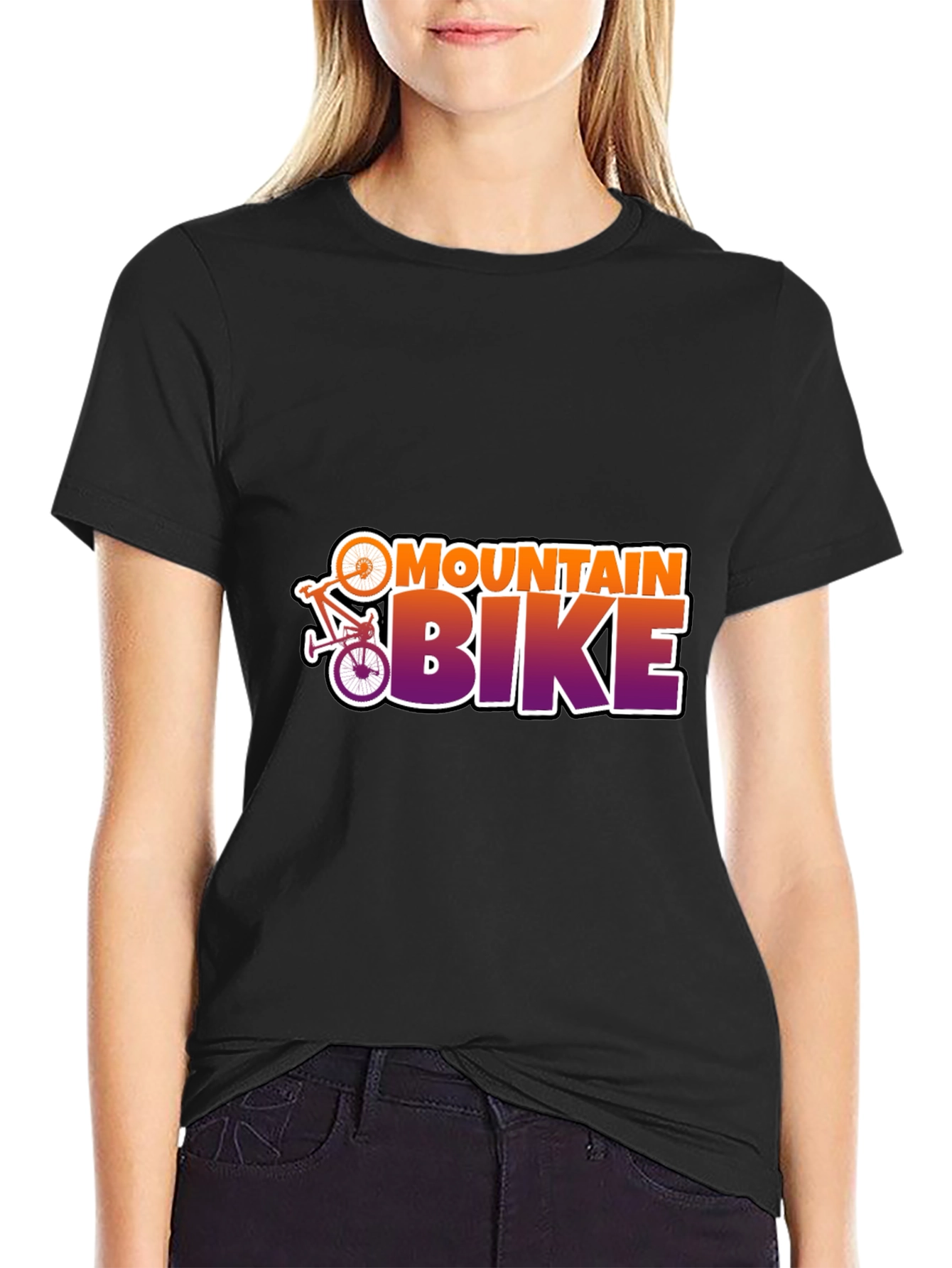 Mountain Bike T-Shirt: Gradient Design Active Wear