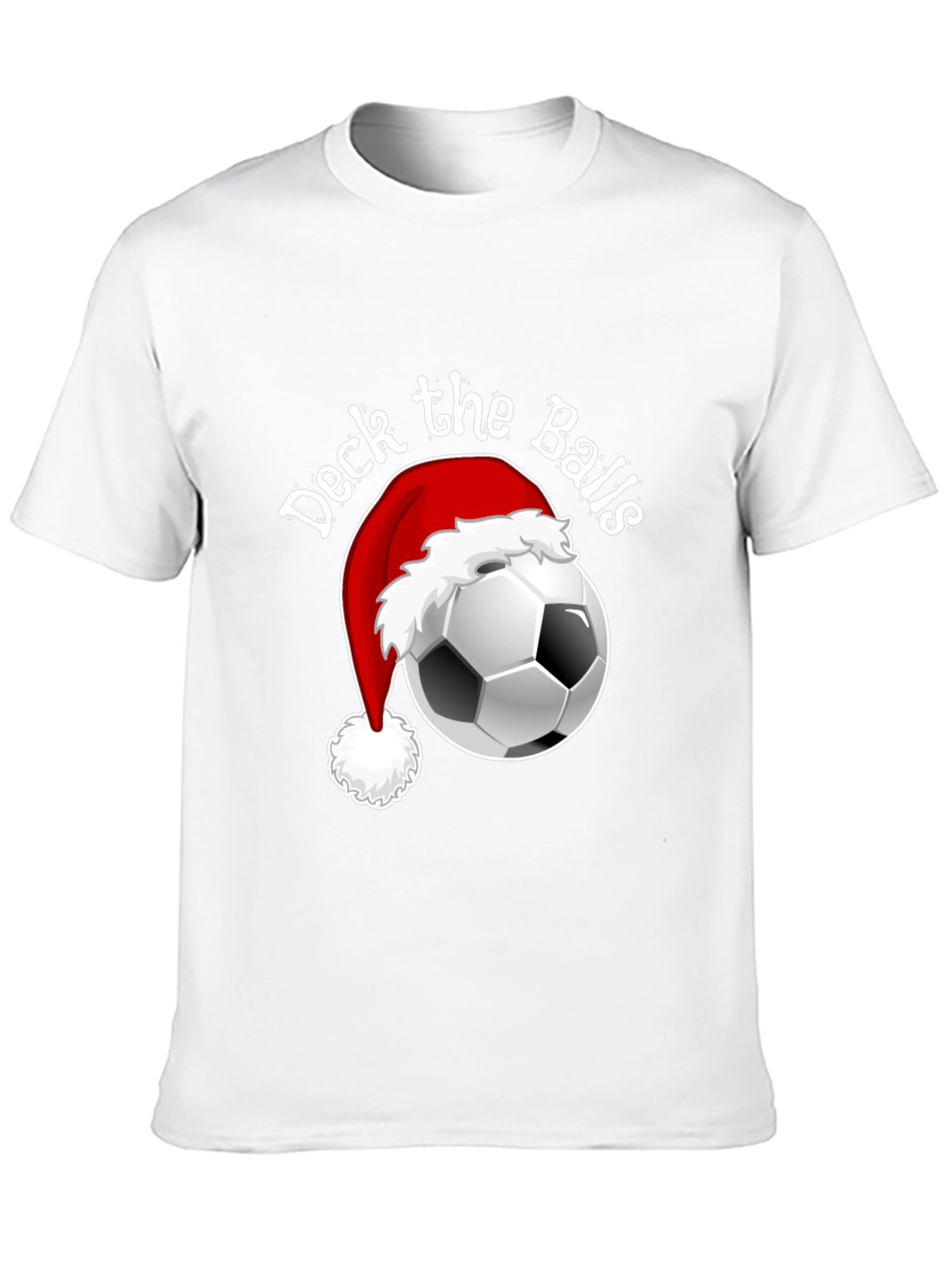 Deck The Balls Funny Christmas Soccer T-Shirt