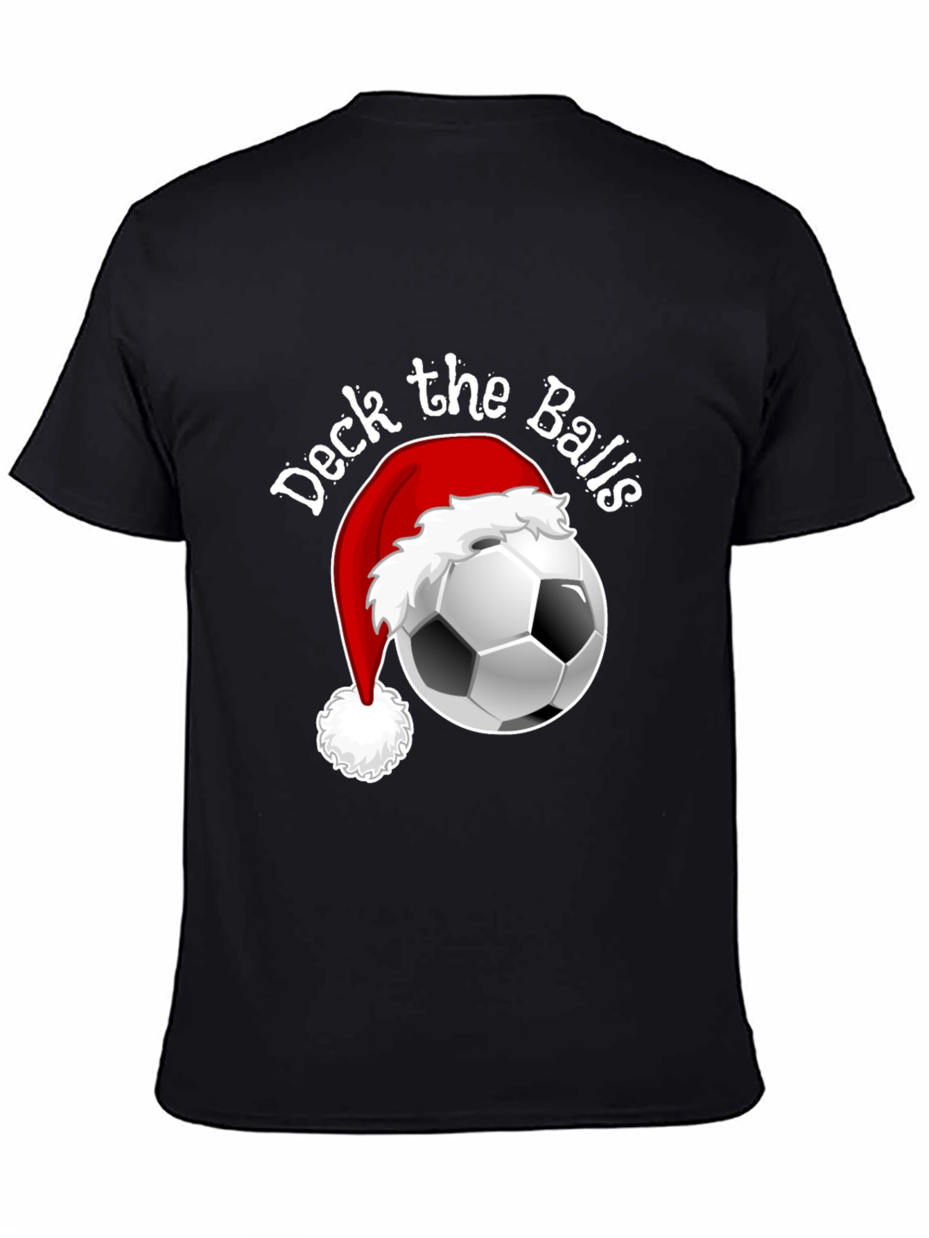 Deck The Balls Funny Christmas Soccer T-Shirt