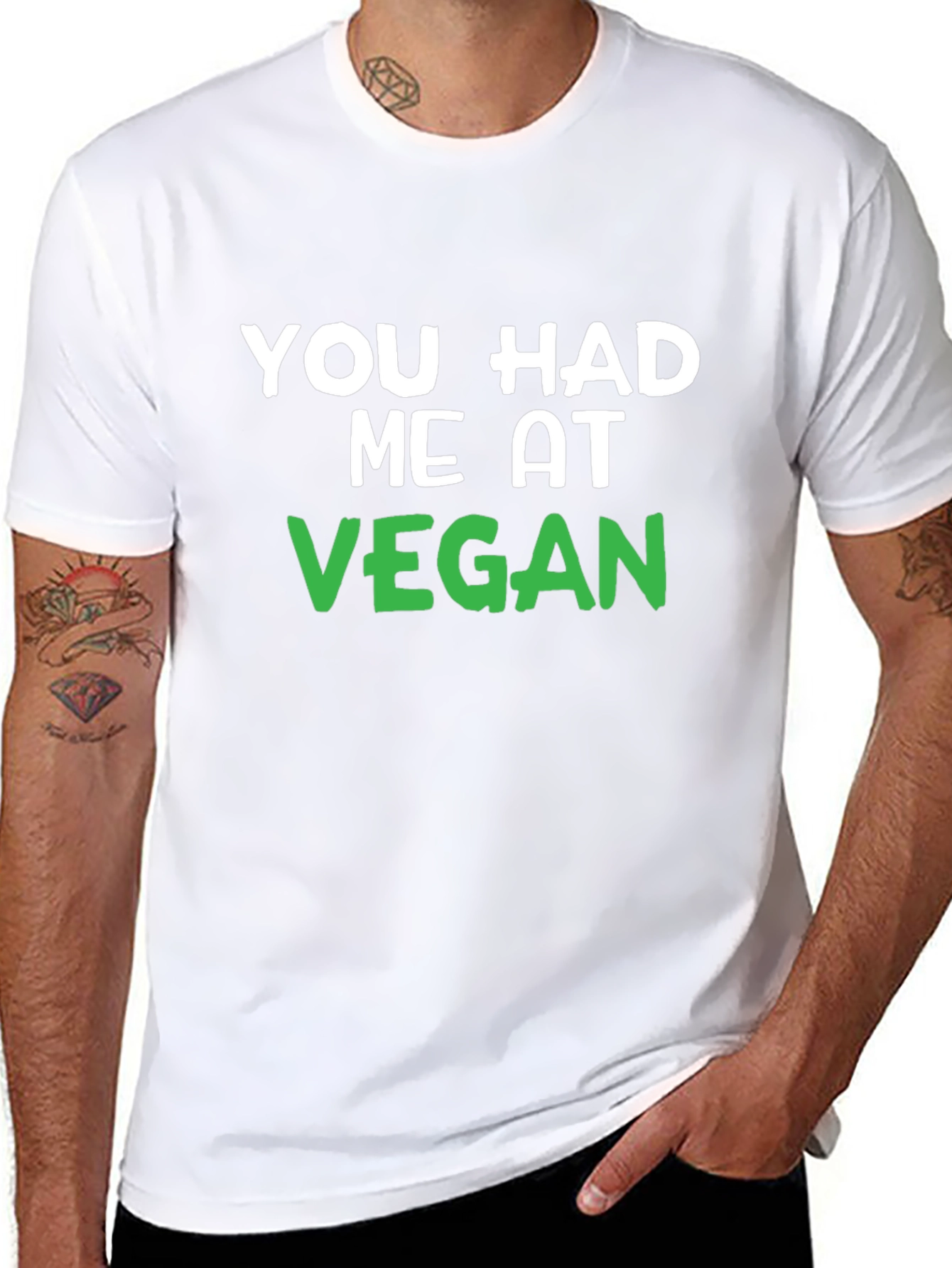 You Had Me At Vegan Black T-Shirt