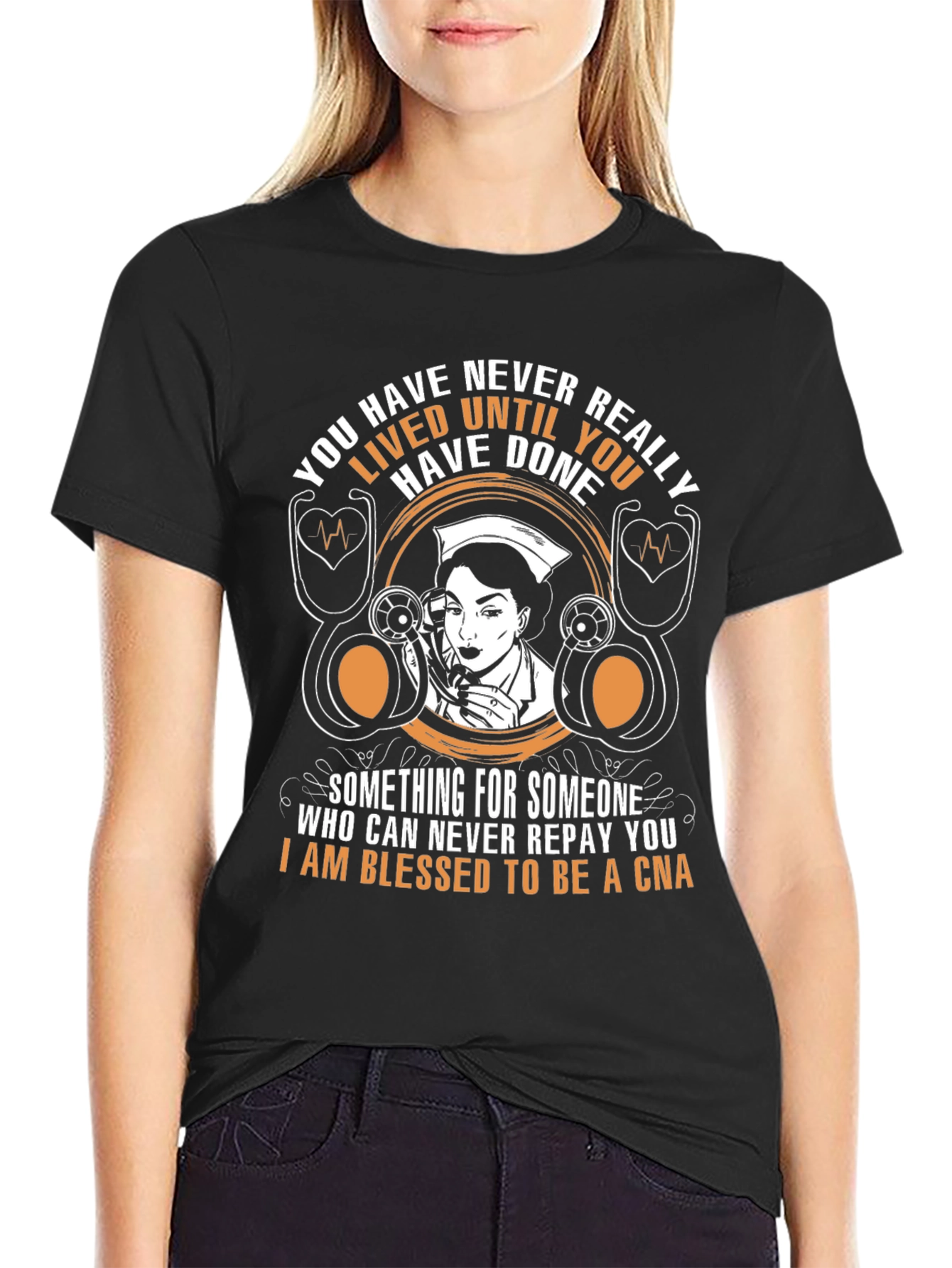 Blessed CNA Graphic T-Shirt - Nurse Appreciation Tee