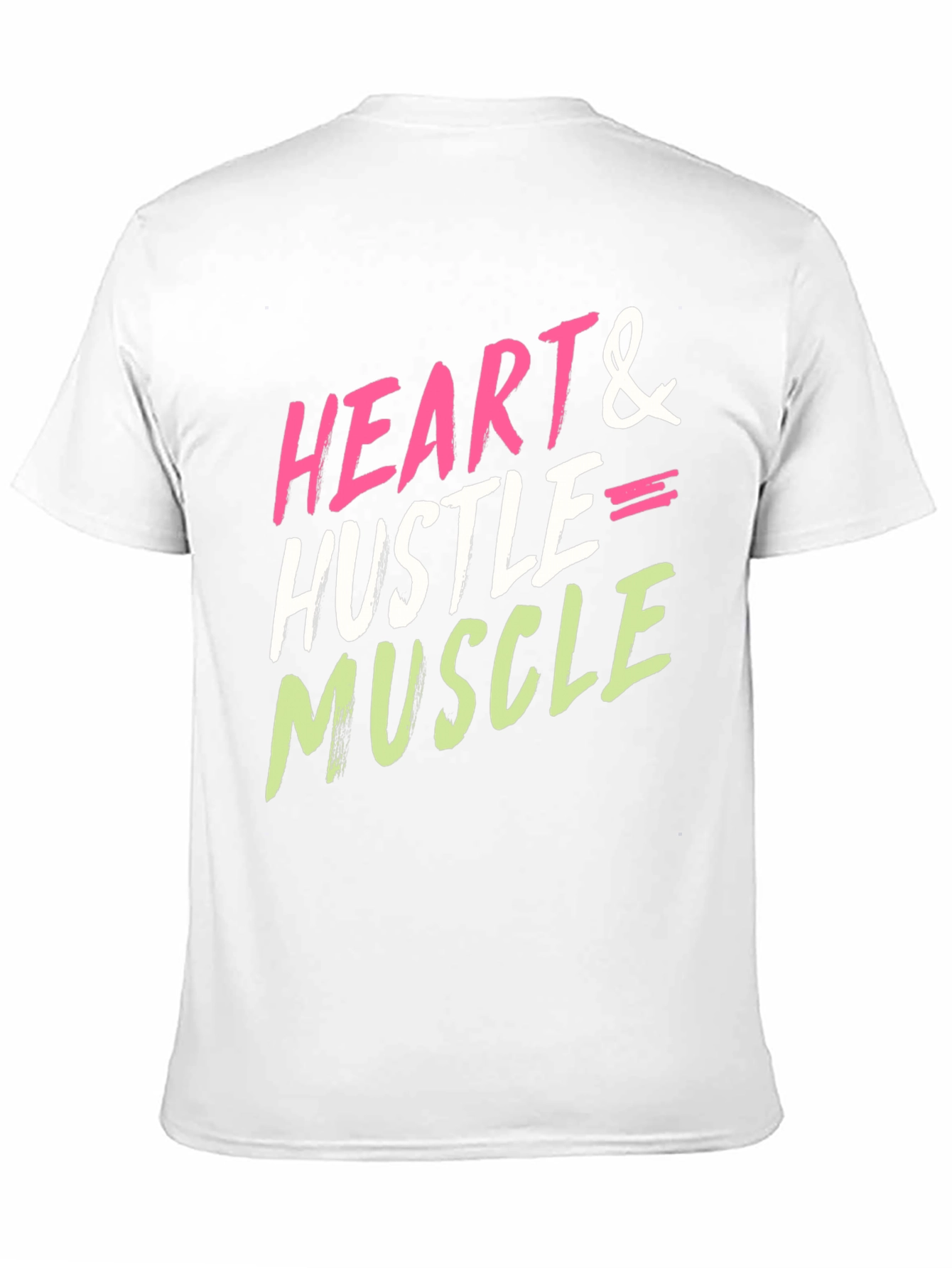 Heart Hustle Muscle Graphic Tee - Black Cotton Blend