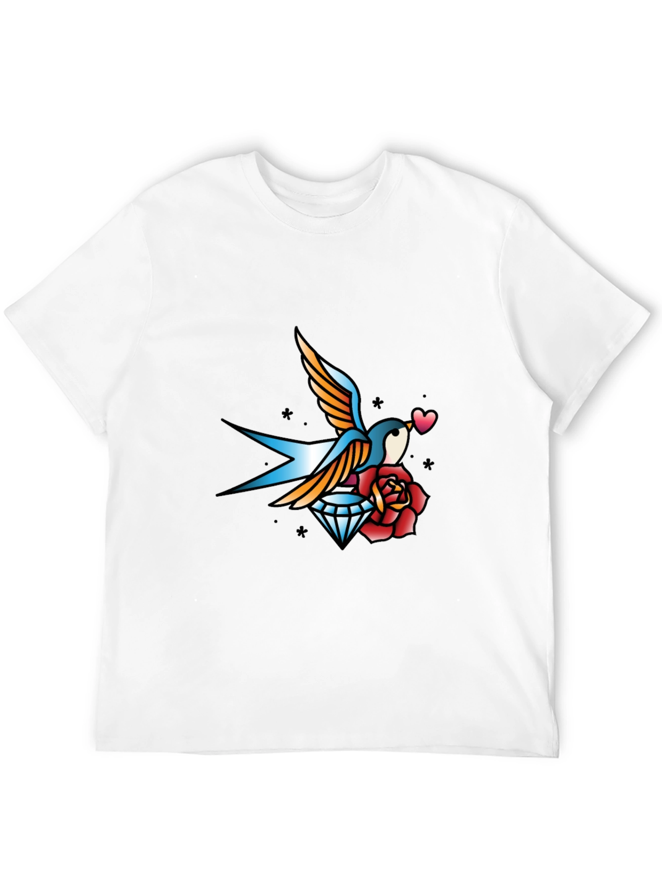 Swallow Diamond Rose Graphic Tee